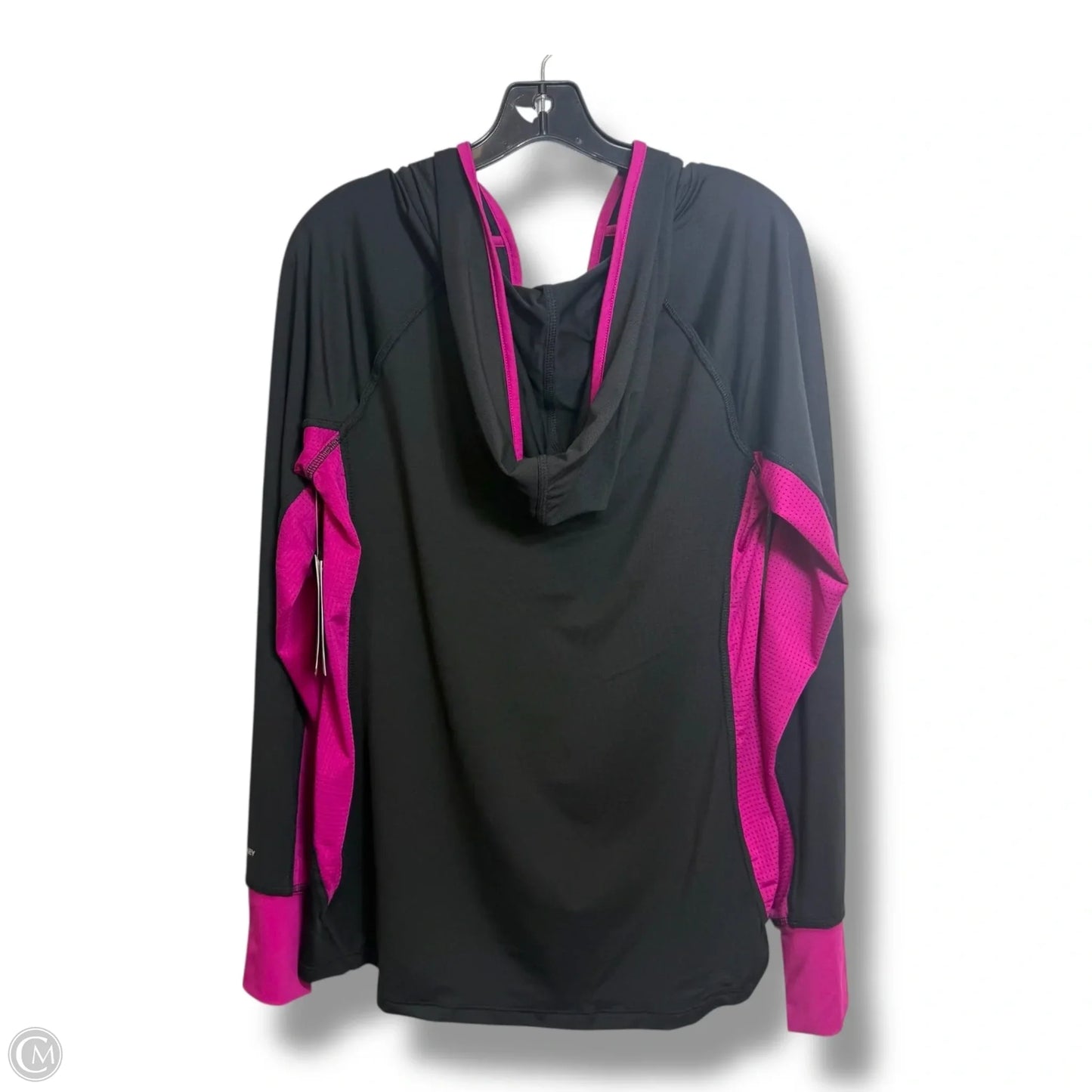 Athletic Top Long Sleeve Hoodie By Jockey In Black, Size: L