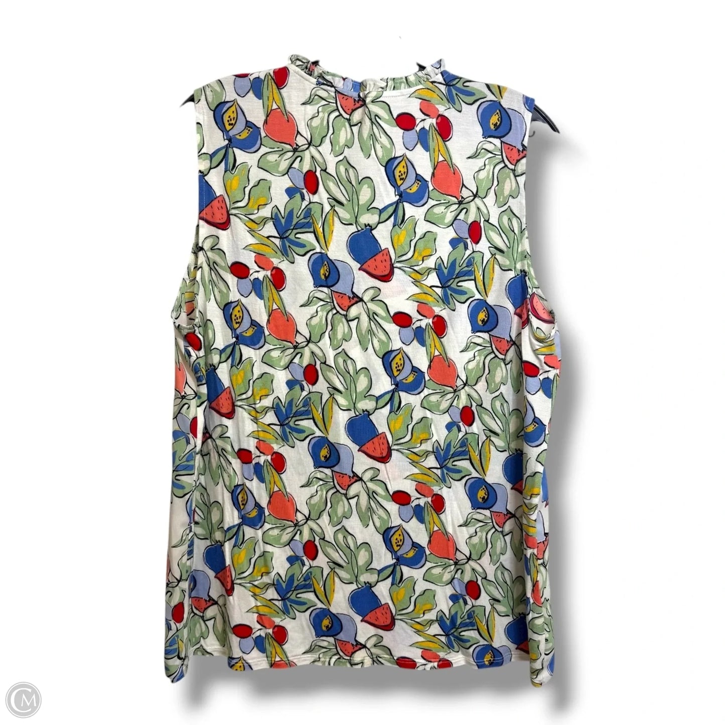 Top Sleeveless By Loft In Multi-colored, Size: L