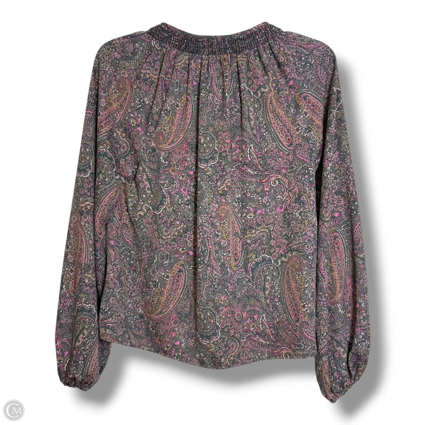 Top Long Sleeve By Evereve In Multi-colored, Size: S