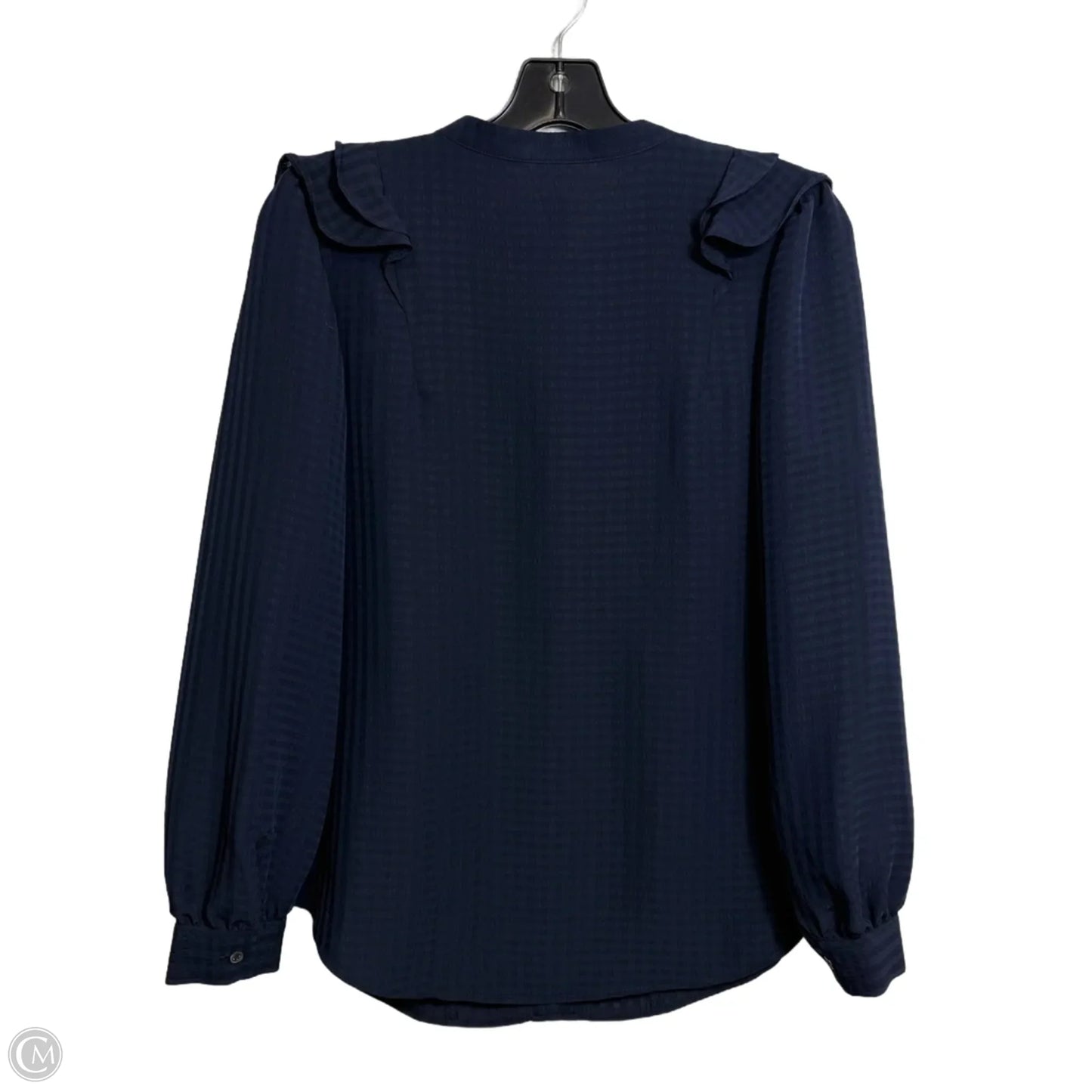 Top Long Sleeve By Ann Taylor In Navy, Size: Mp