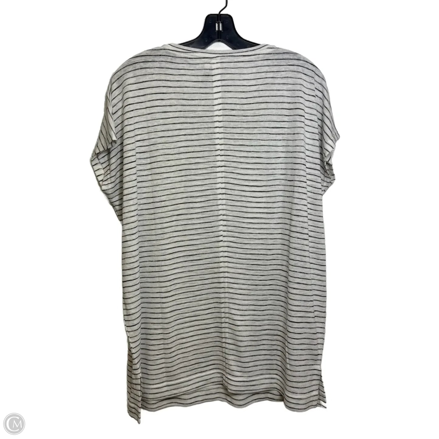 Athletic Top Short Sleeve By Athleta In Striped Pattern, Size: S