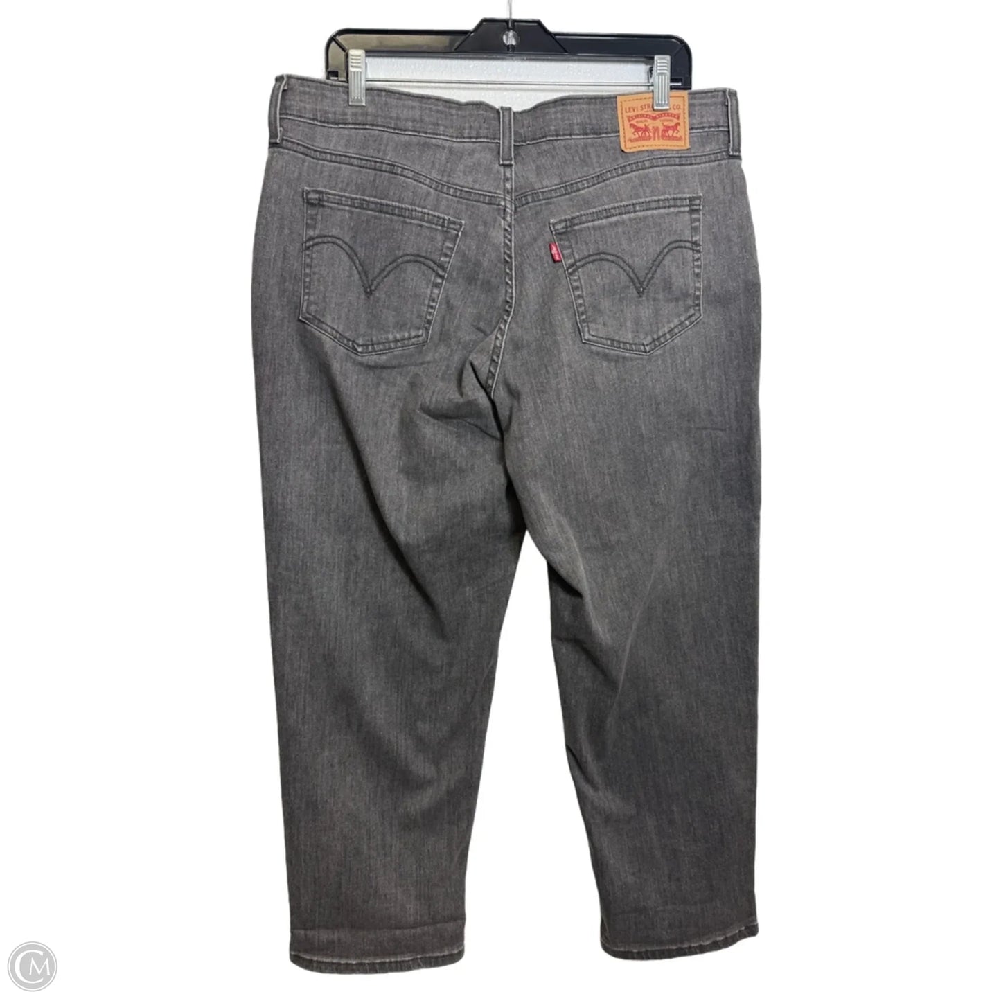 Jeans Boyfriend By Levis In Grey, Size: 16