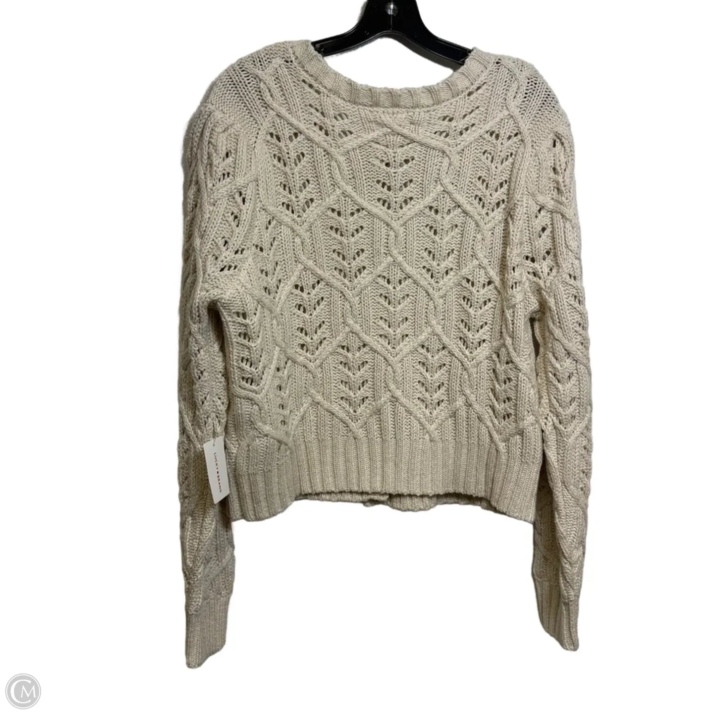 Cardigan By Lucky Brand In Ivory, Size: Xxl