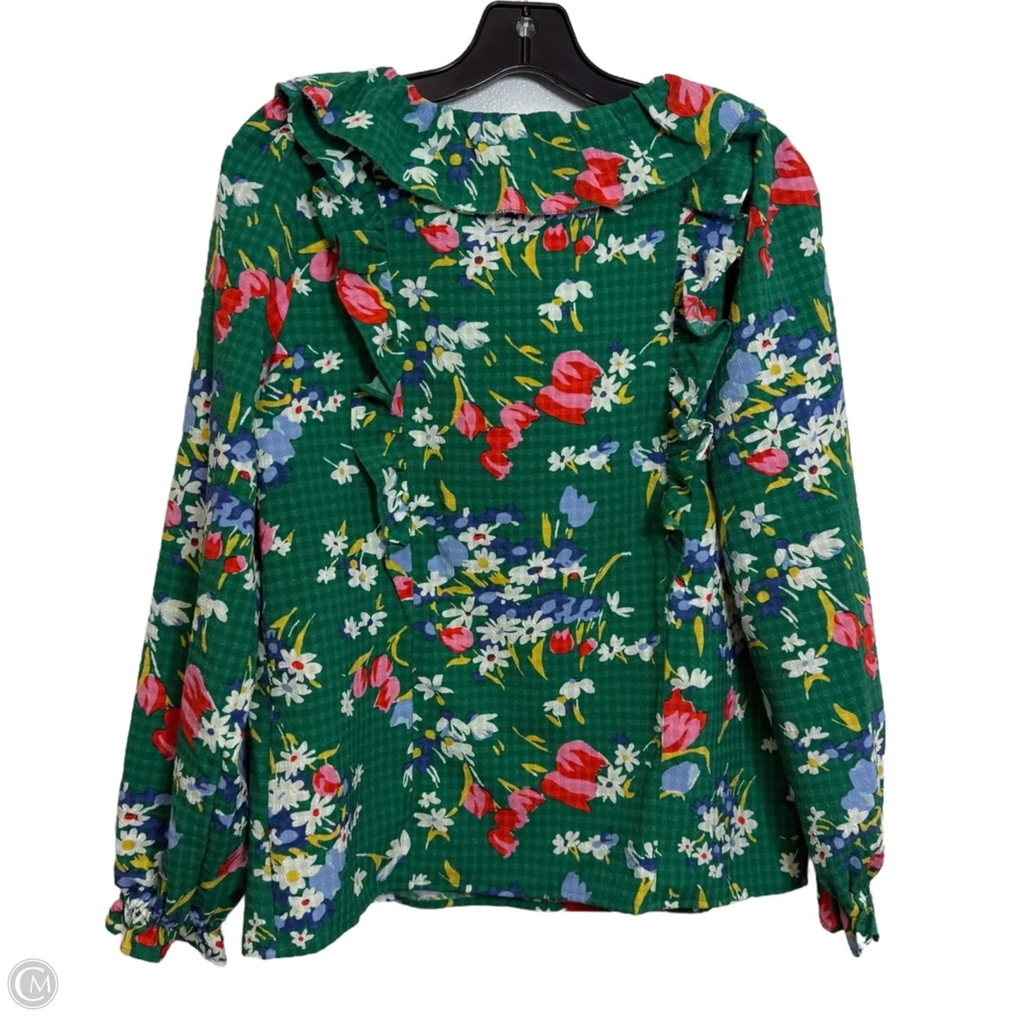 Top Long Sleeve By Loft In Floral Print, Size: Xs