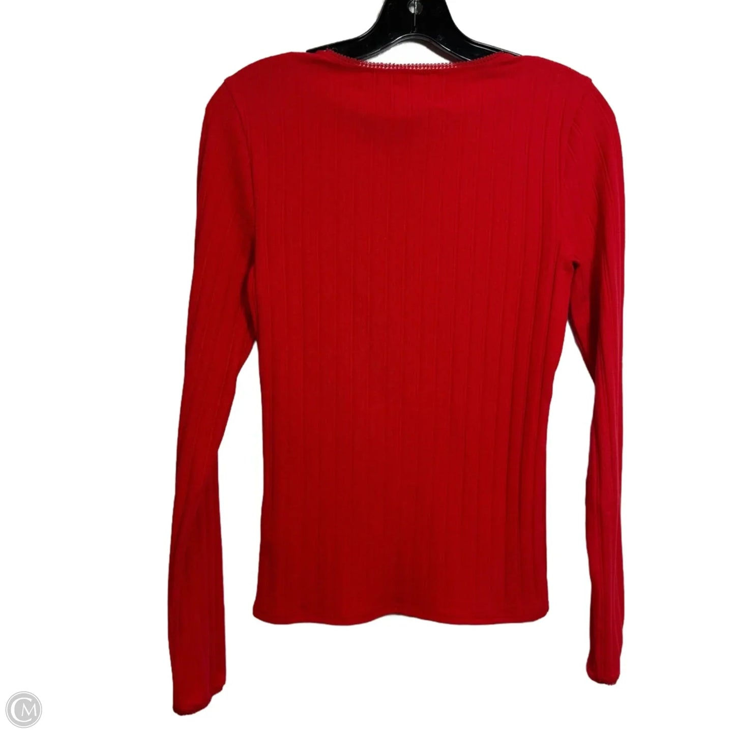 Top Long Sleeve Basic By J. Crew In Red, Size: S