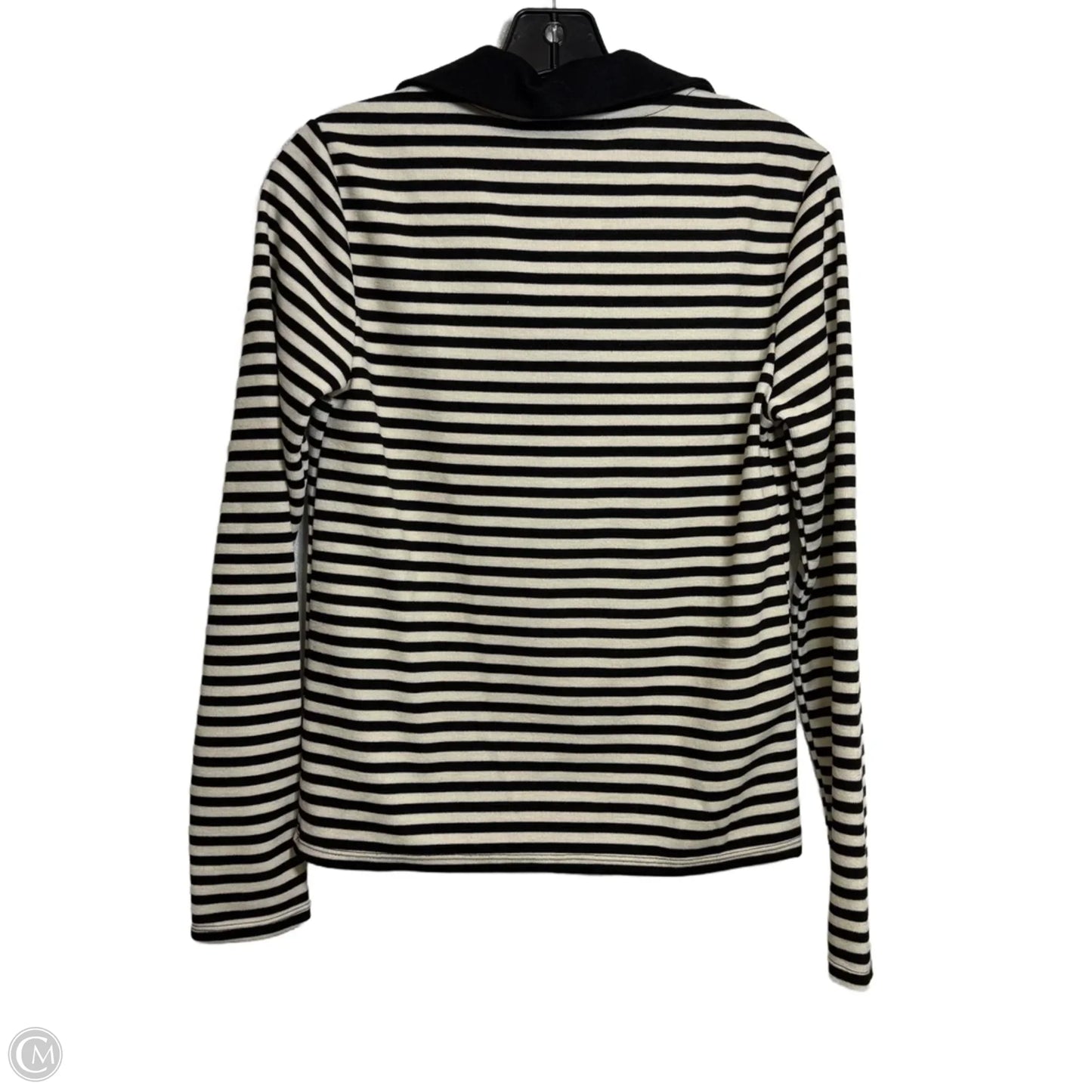 Top Long Sleeve By Mng In Striped Pattern, Size: M