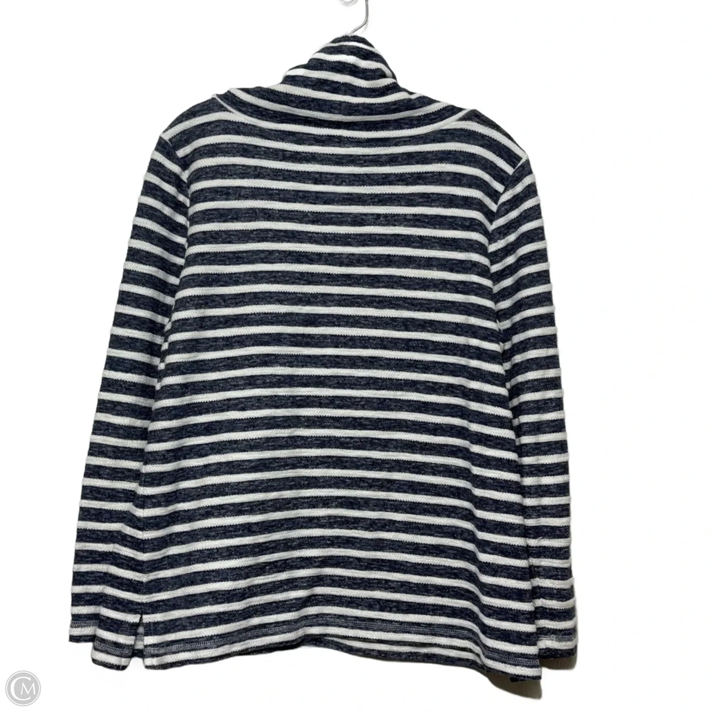 Top Long Sleeve By Chicos In Striped Pattern, Size: L