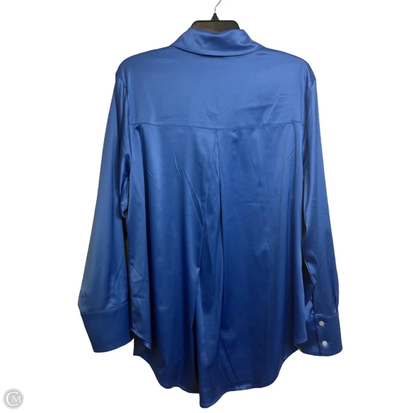 Blouse Long Sleeve By Lane Bryant In Blue, Size: 2x