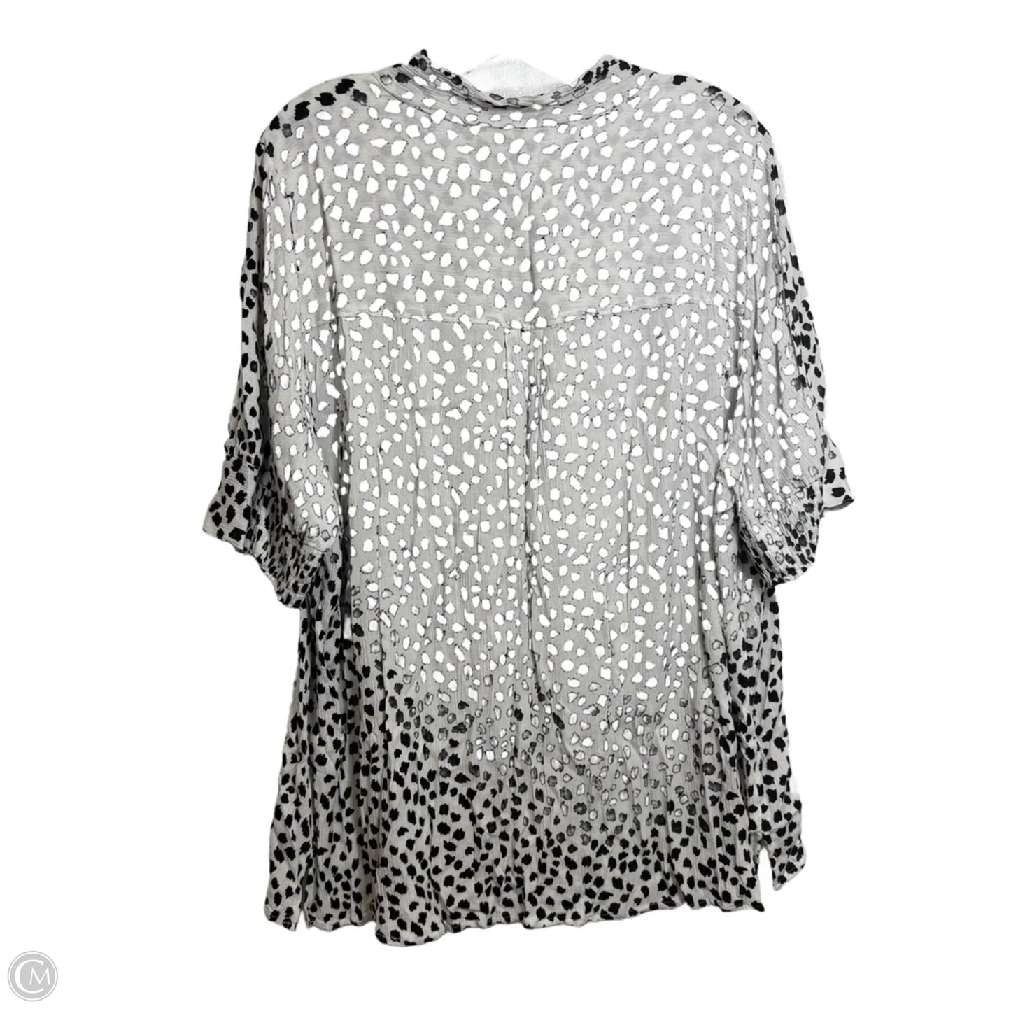 Top Short Sleeve By Lane Bryant In Animal Print, Size: 1x