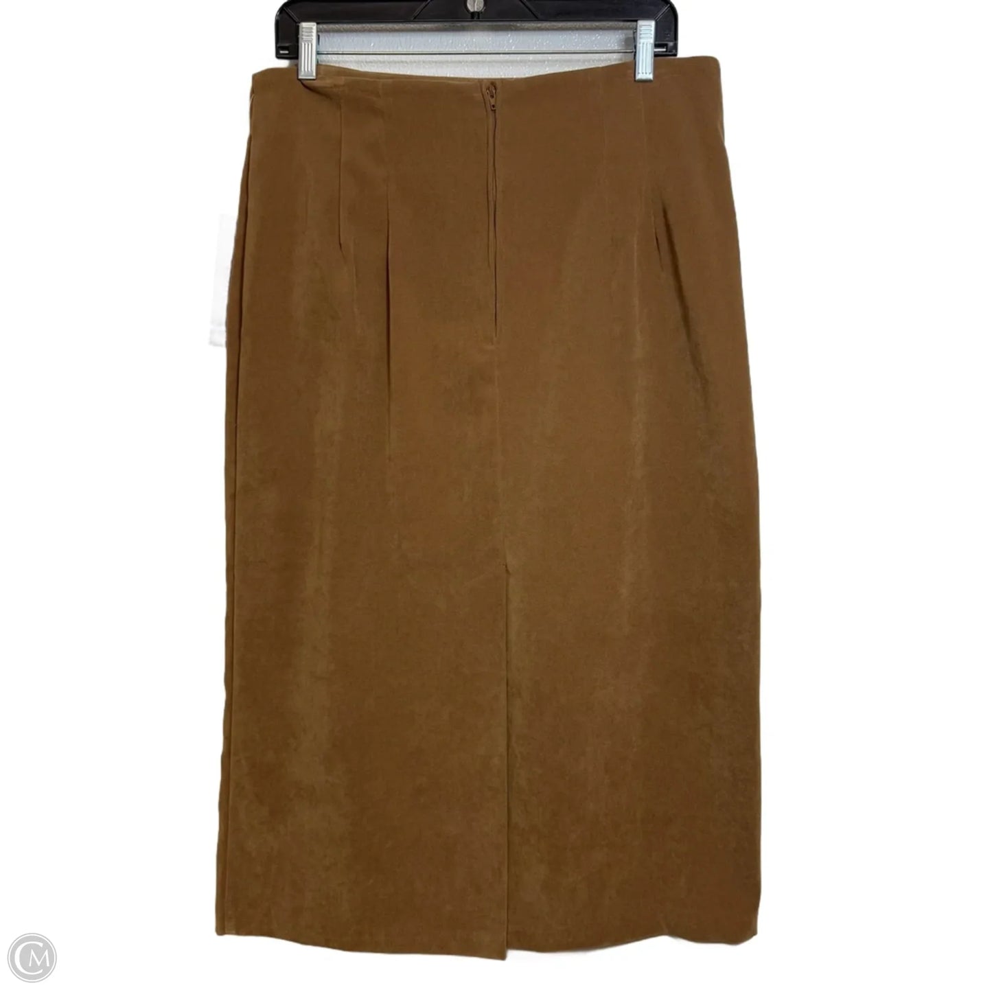 Skirt Midi By Briggs In Tan, Size: 14p