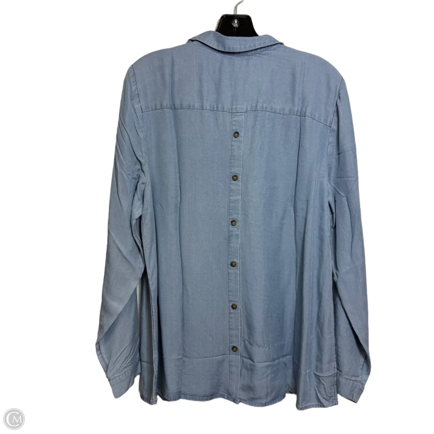 Top Long Sleeve By J. Jill In Blue, Size: L