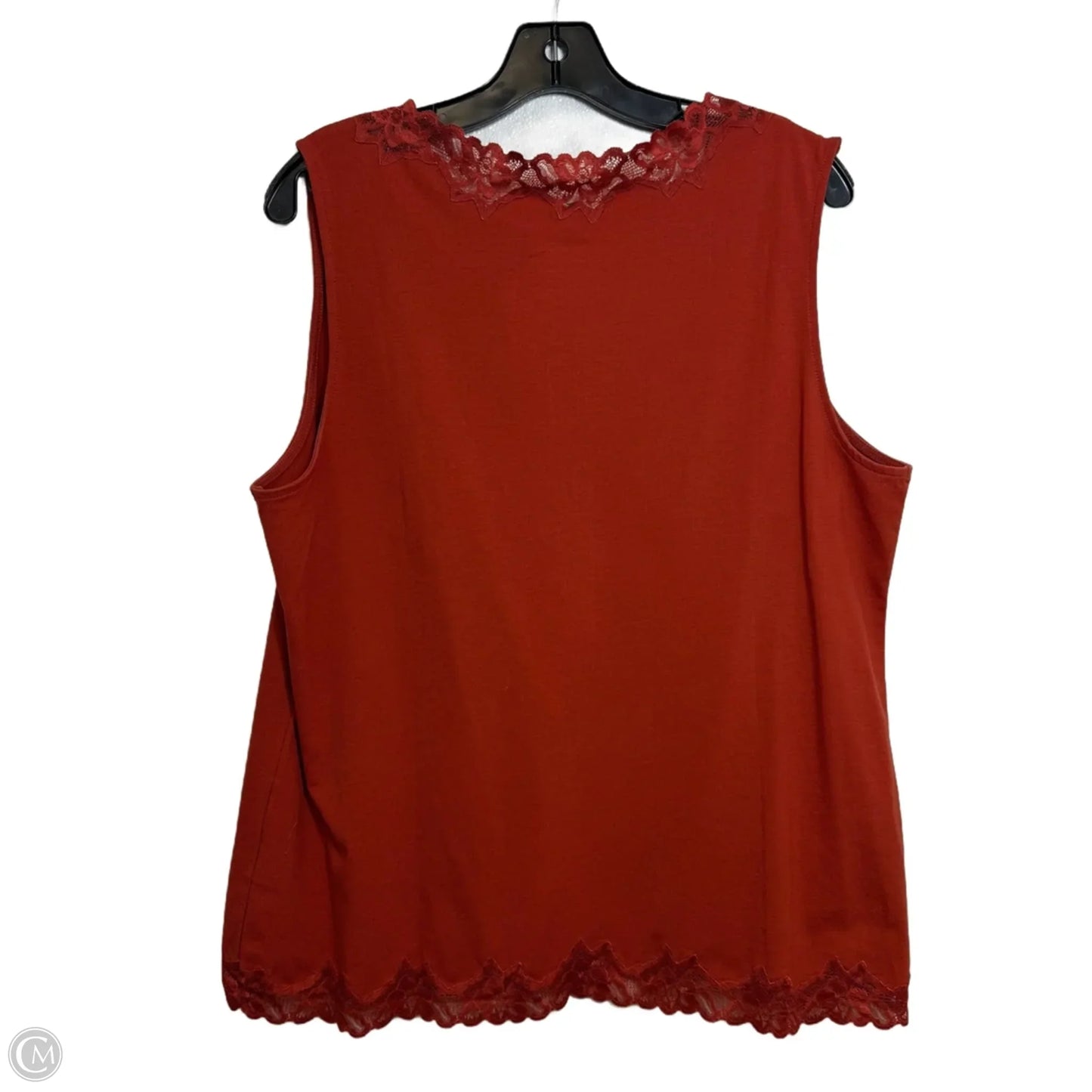 Top Sleeveless By Coldwater Creek In Copper, Size: Xl