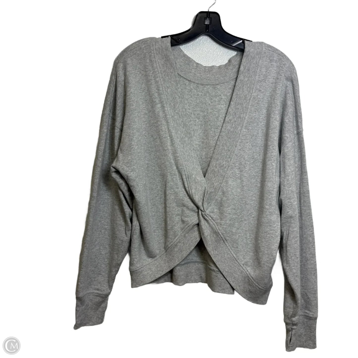 Sweatshirt Crewneck By Aerie In Grey, Size: L