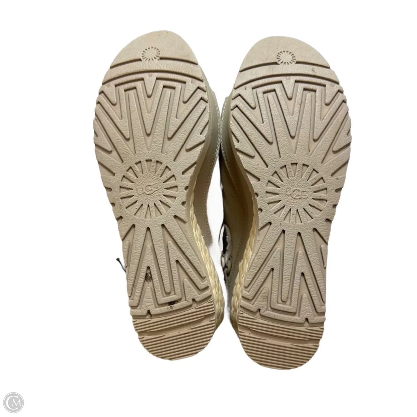 Sandals Designer By Ugg In Beige, Size: 9.5