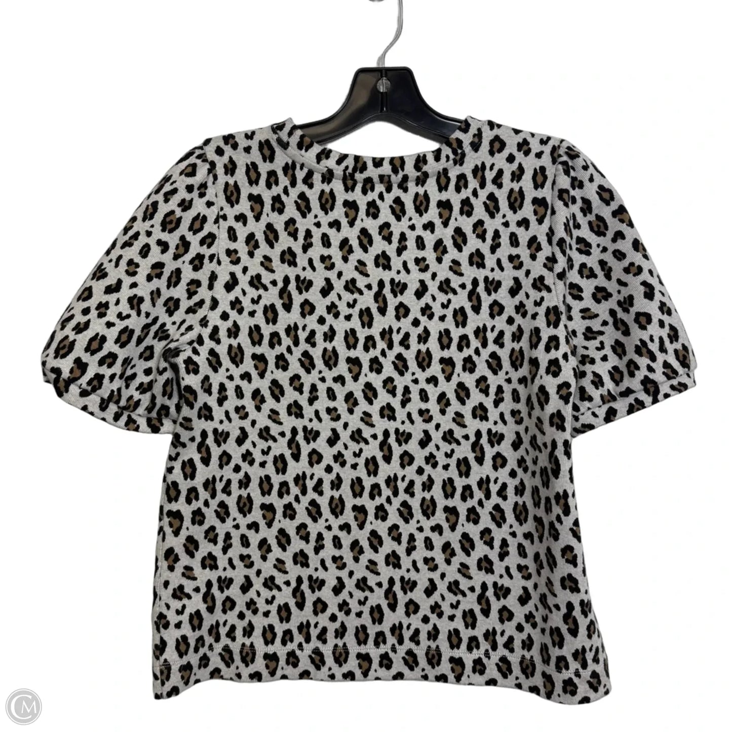 Top Short Sleeve By Loft In Animal Print, Size: S