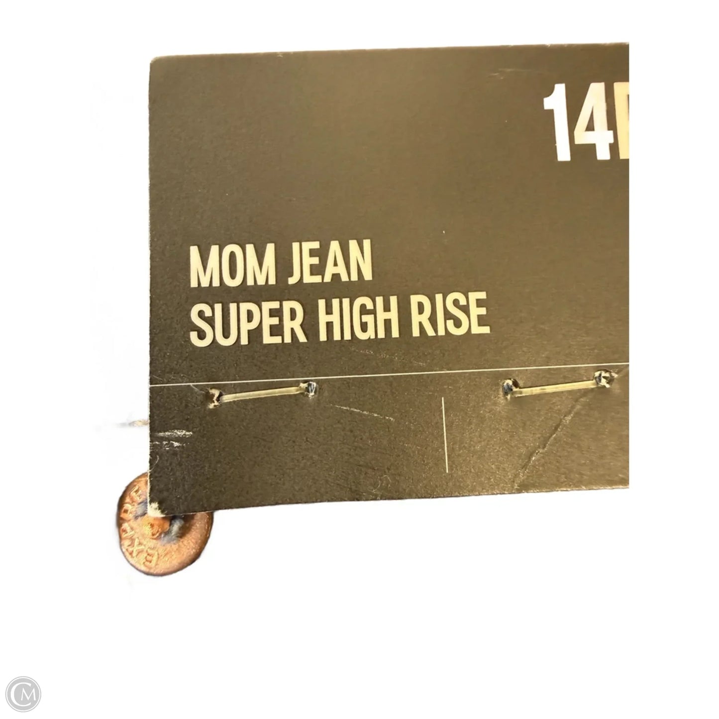 Jeans mom jean By Express In Blue Denim, Size: 14