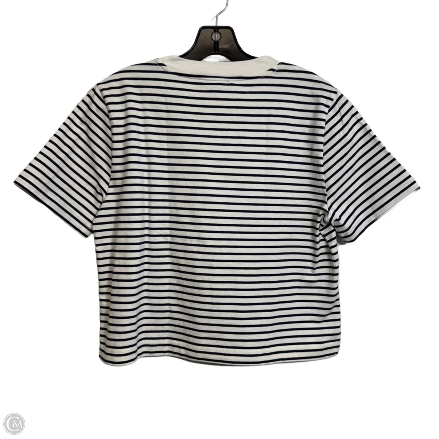Top Short Sleeve Basic By J. Crew In Striped Pattern, Size: Xs