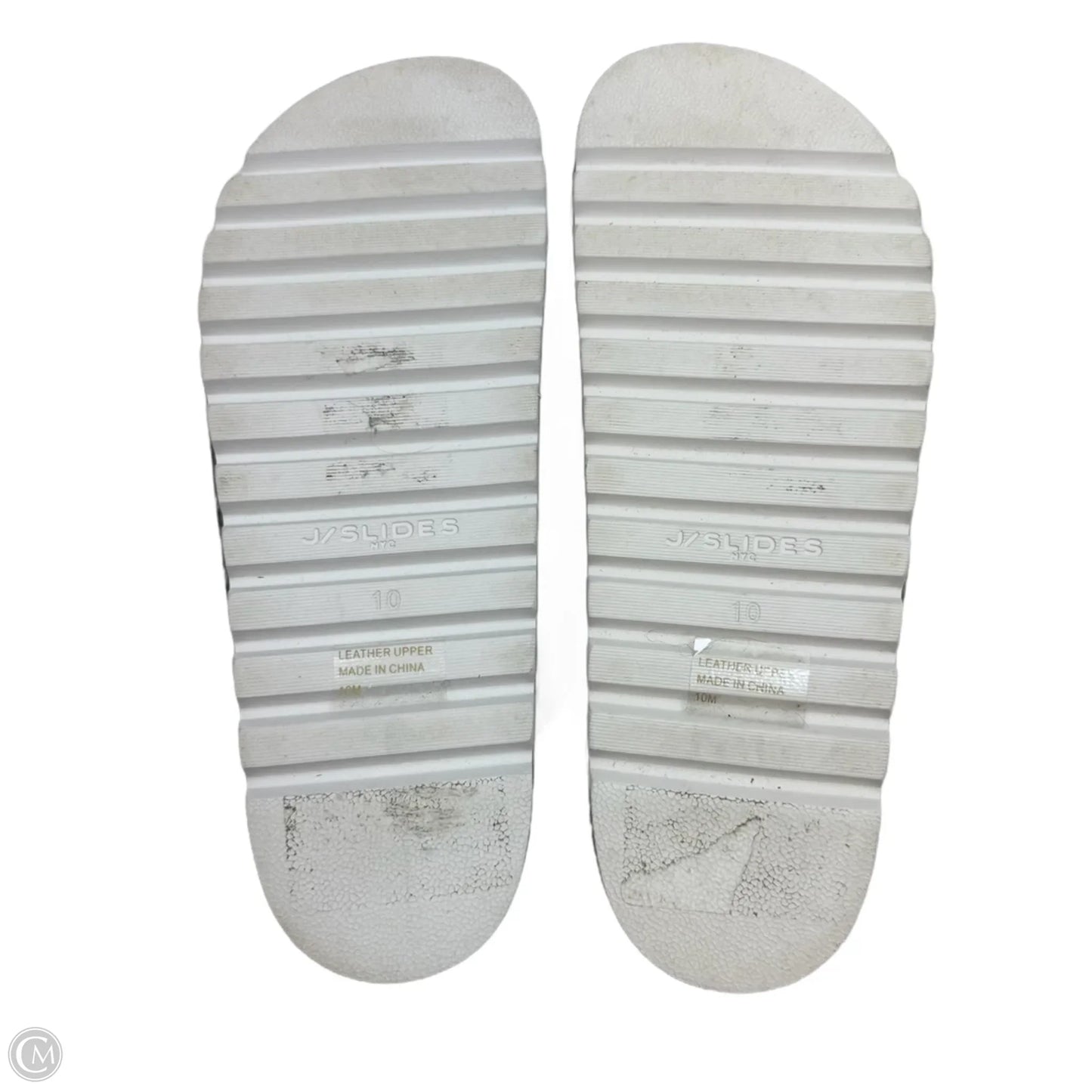 Sandals Flats By J Slides In Black, Size: 10