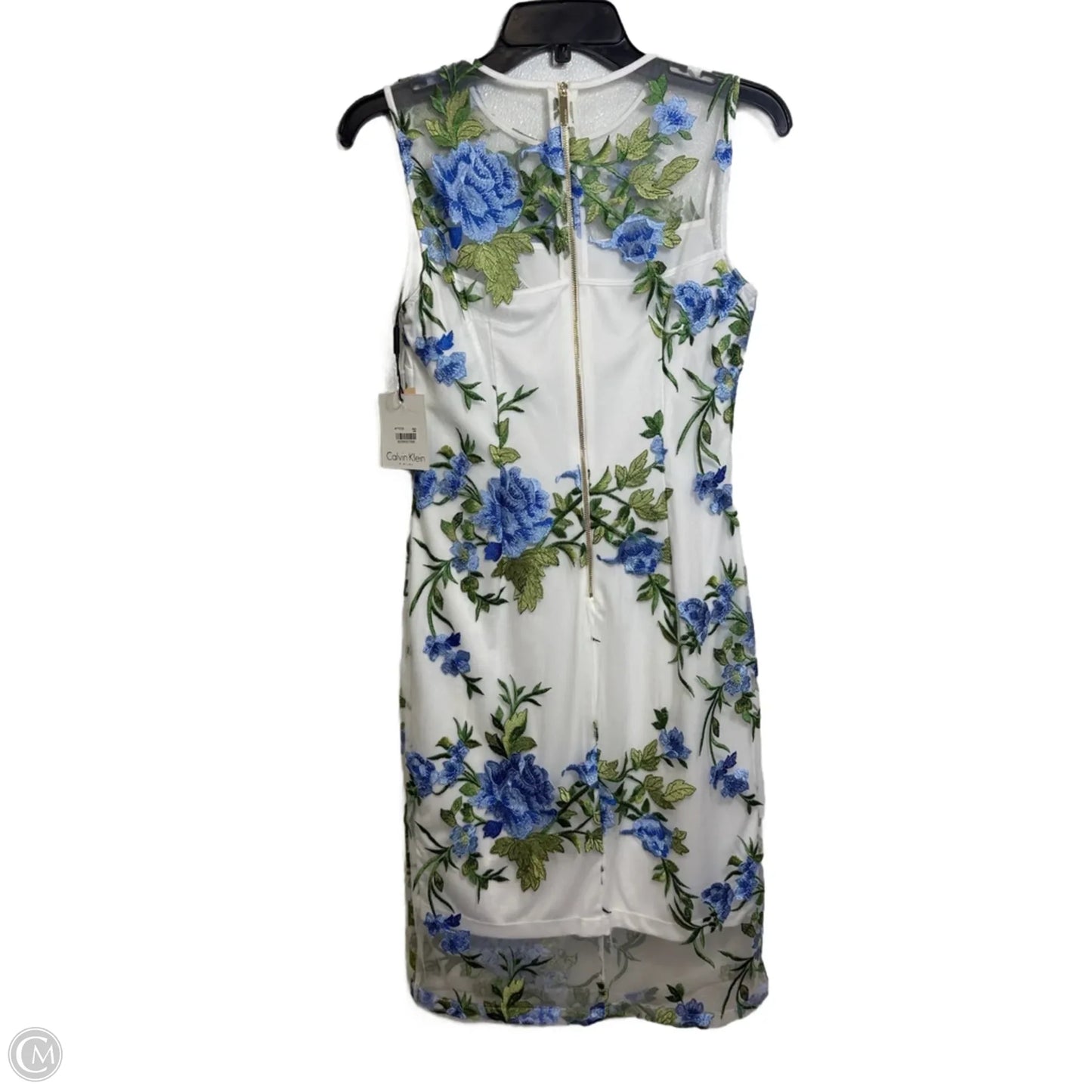 Dress Party Midi By Calvin Klein In Floral Print, Size: 4