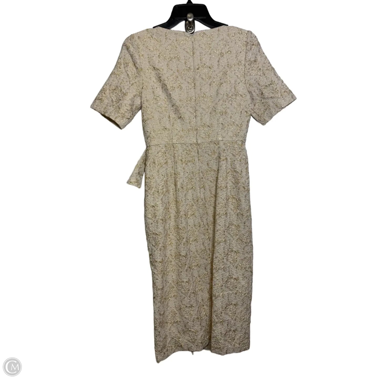 Dress Party Midi By Clothes Mentor In Gold, Size: 4