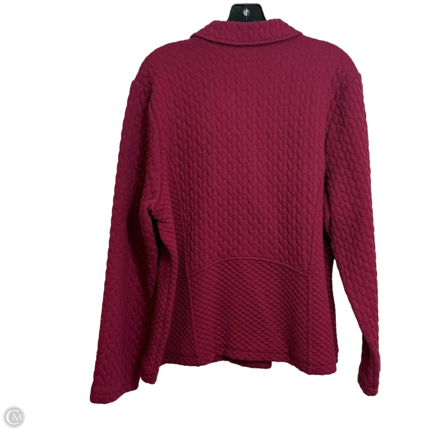 Jacket Other By Isaac Mizrahi Live Qvc In Maroon, Size: Xl