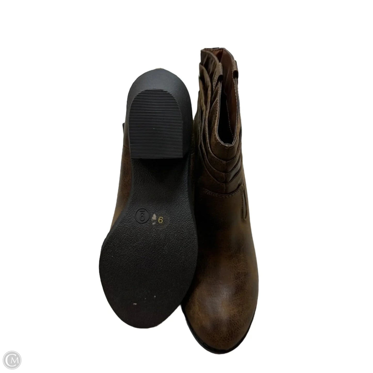 Boots Ankle Heels By Arizona In Brown, Size: 9