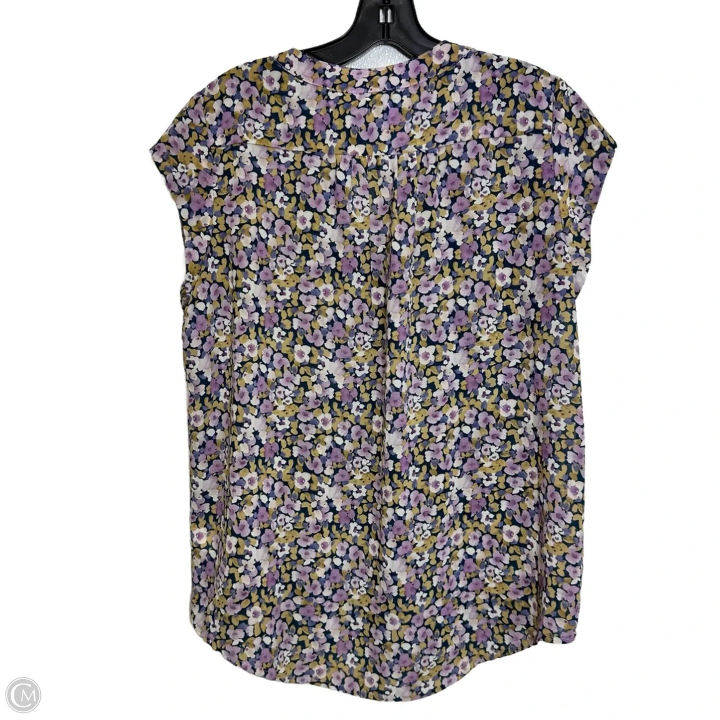 Top Short Sleeve By Cme In Floral Print, Size: M