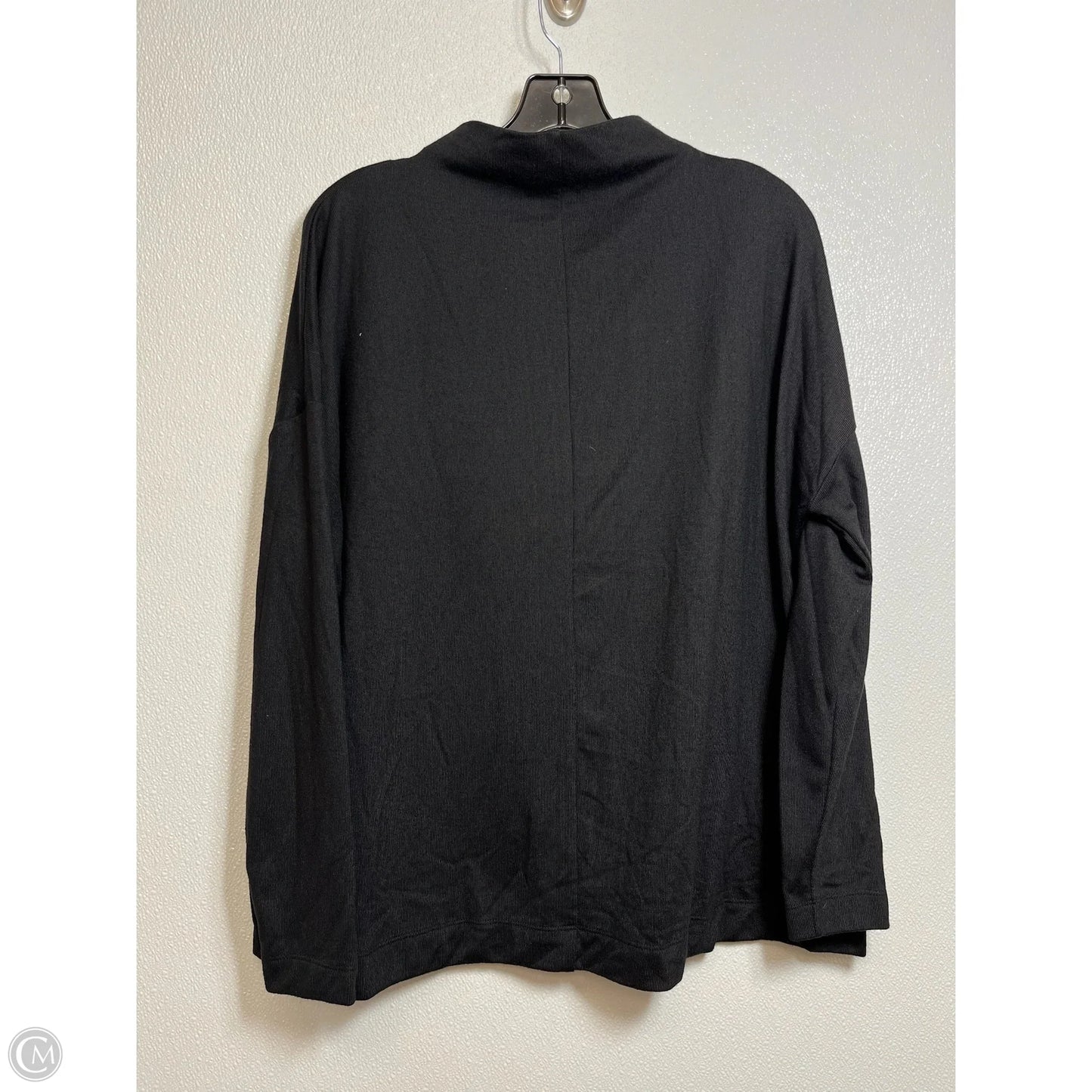 Top Long Sleeve Basic By Loft In Black, Size: L