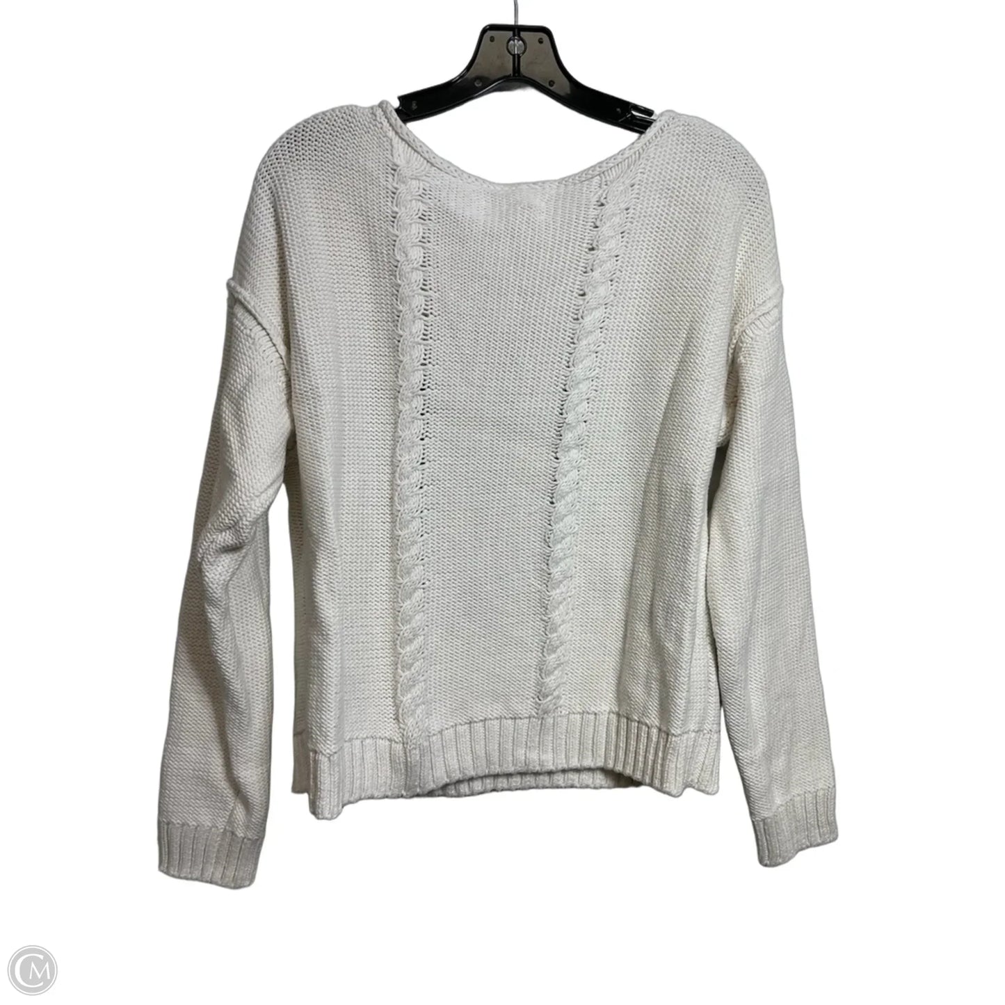Sweater By Lucky Brand In Ivory, Size: M