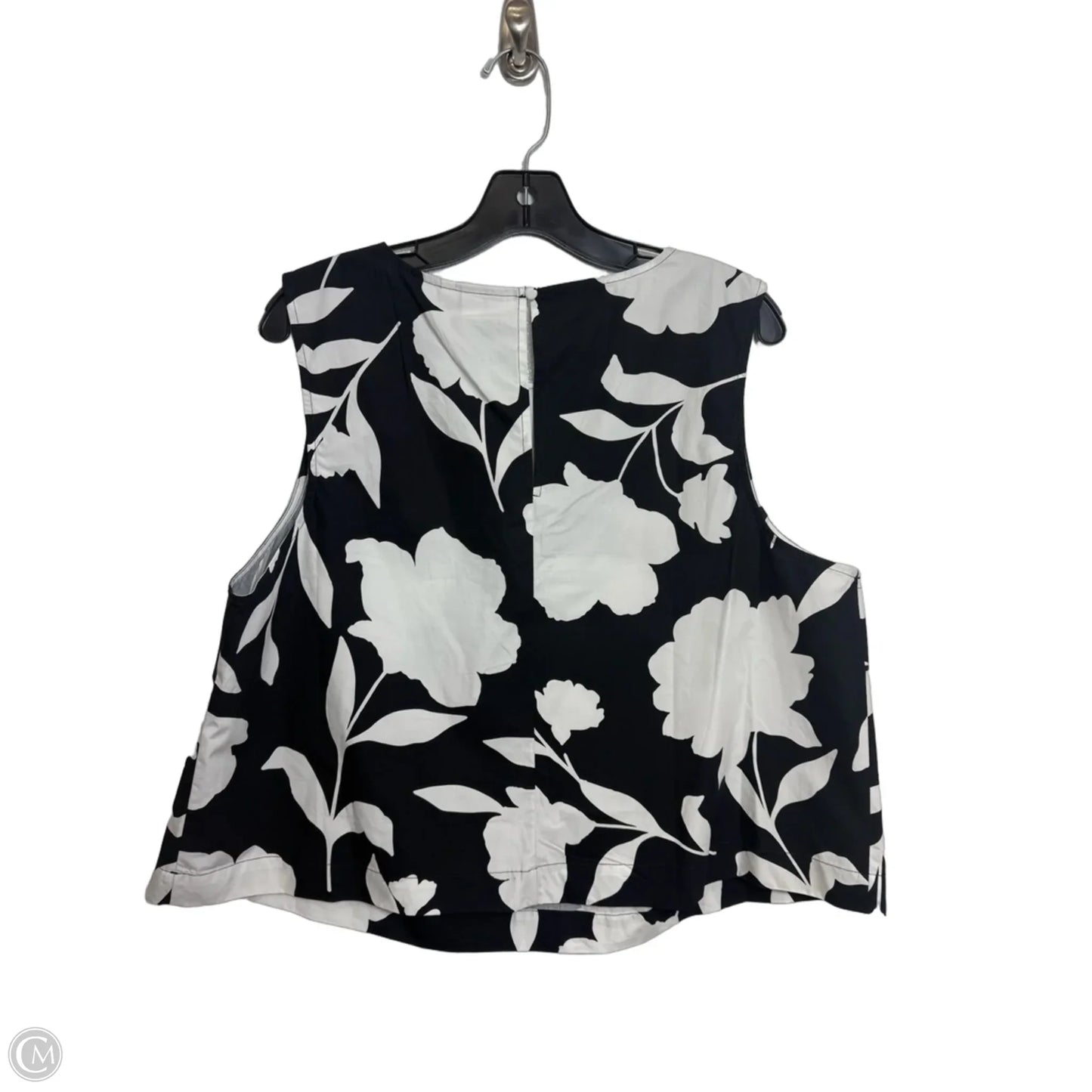 Top Sleeveless By Target-designer In Black & White, Size: Xxl