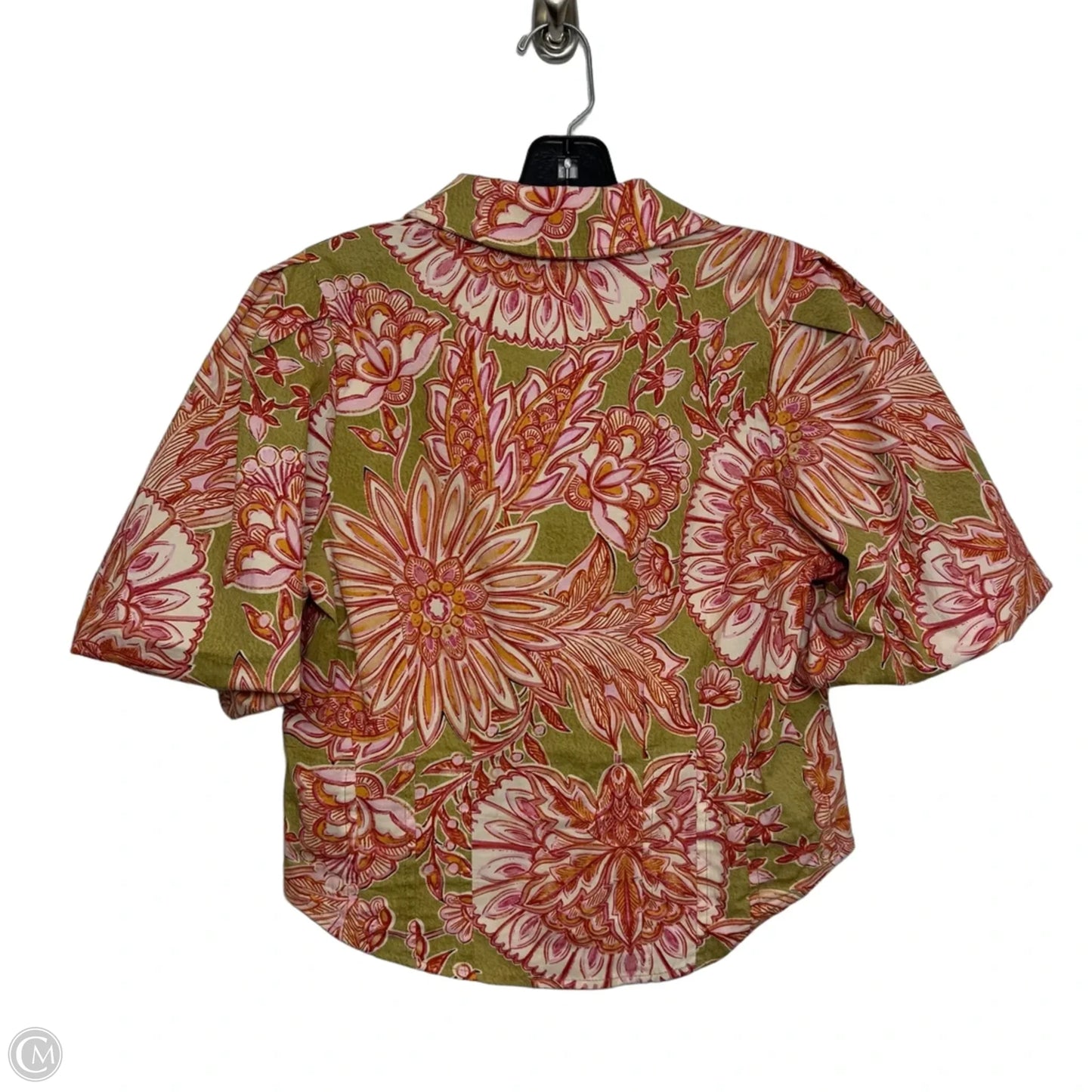 Top Short Sleeve By Bagatelle In Floral Print, Size: S