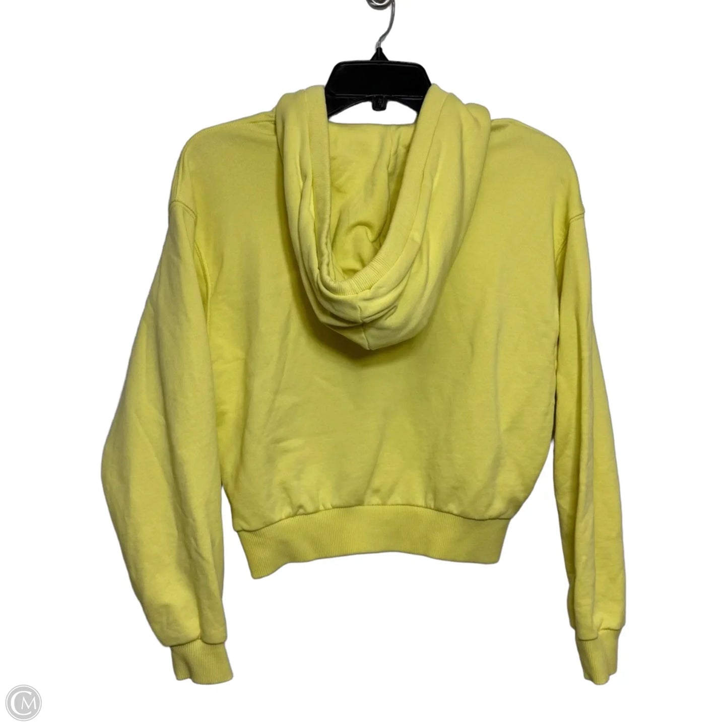 Sweatshirt Hoodie By Zara In Yellow, Size: S
