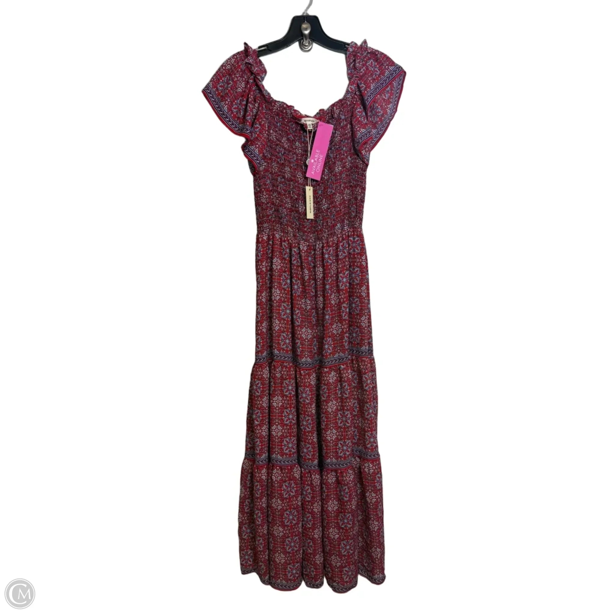 Dress Casual Midi By Max Studio In Red, Size: Xs