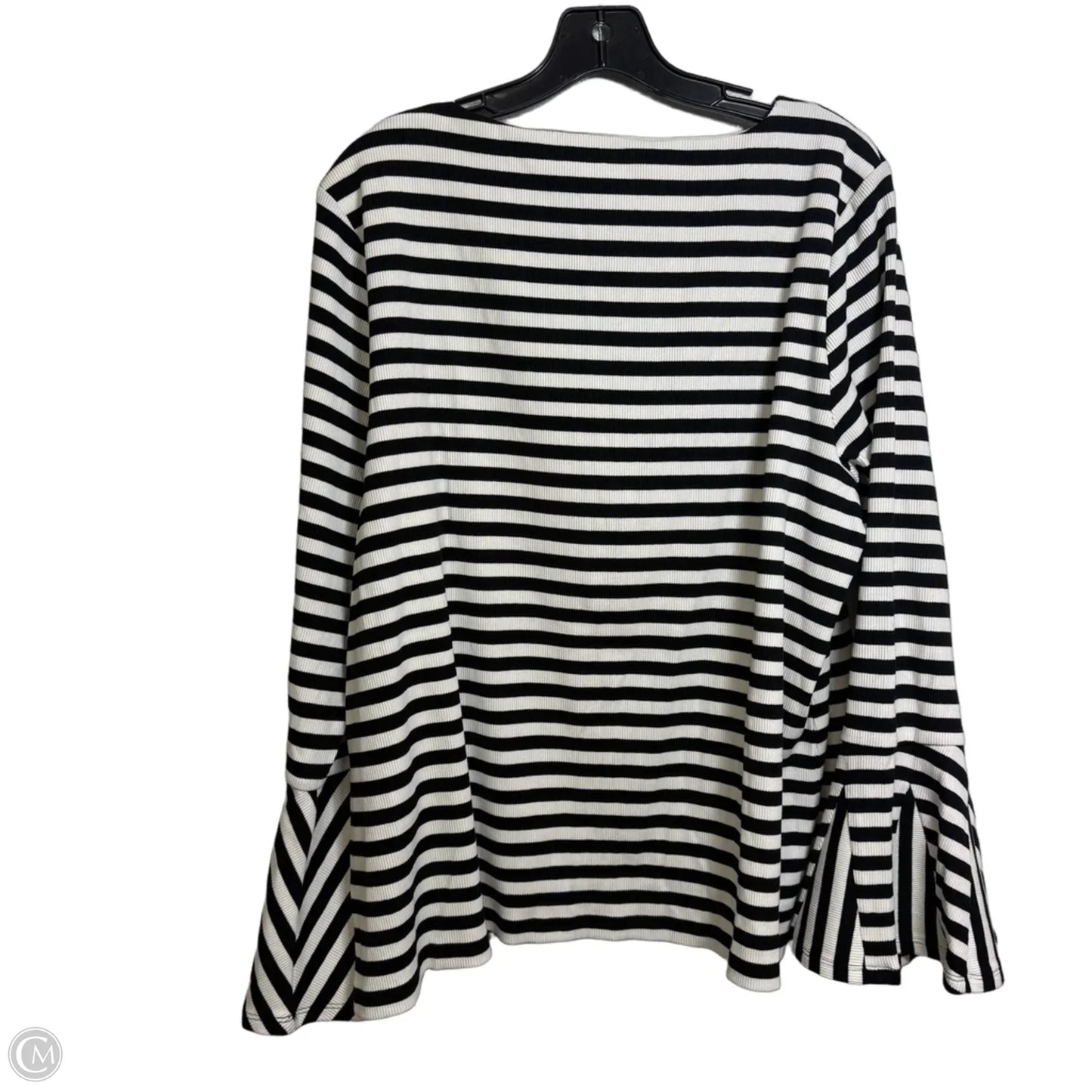 Top Long Sleeve By Chicos In Striped Pattern, Size: Xxl