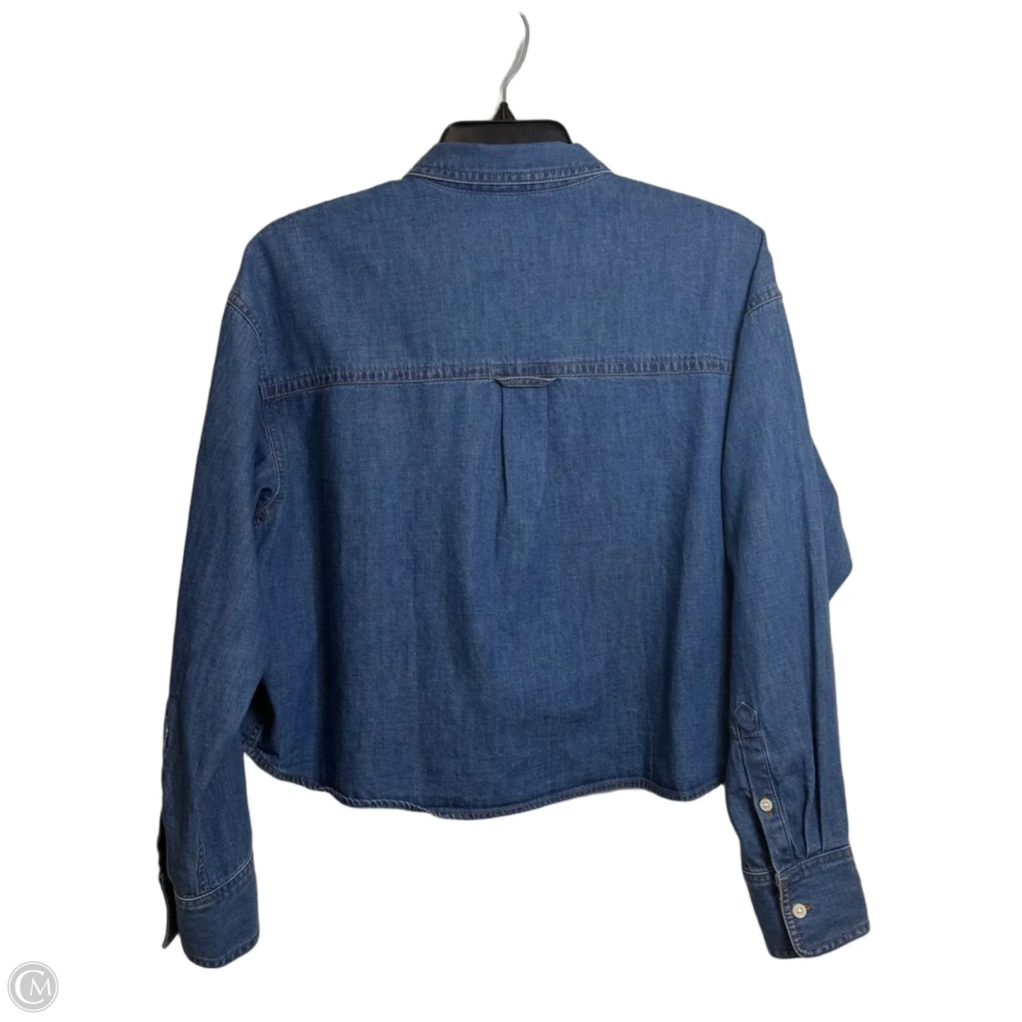 Top Long Sleeve By J. Crew In Blue Denim, Size: S