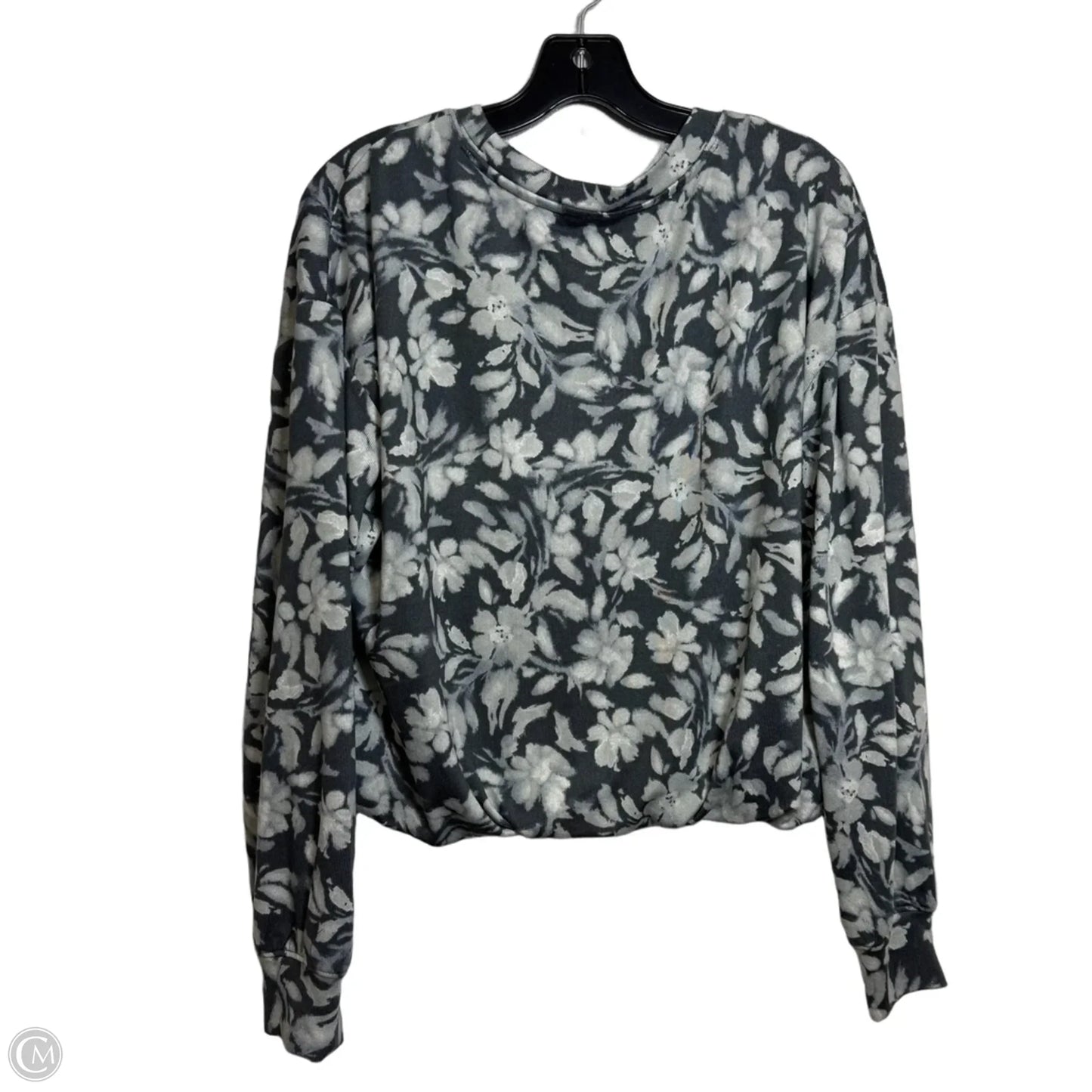 Top Long Sleeve By Loft In Grey, Size: S