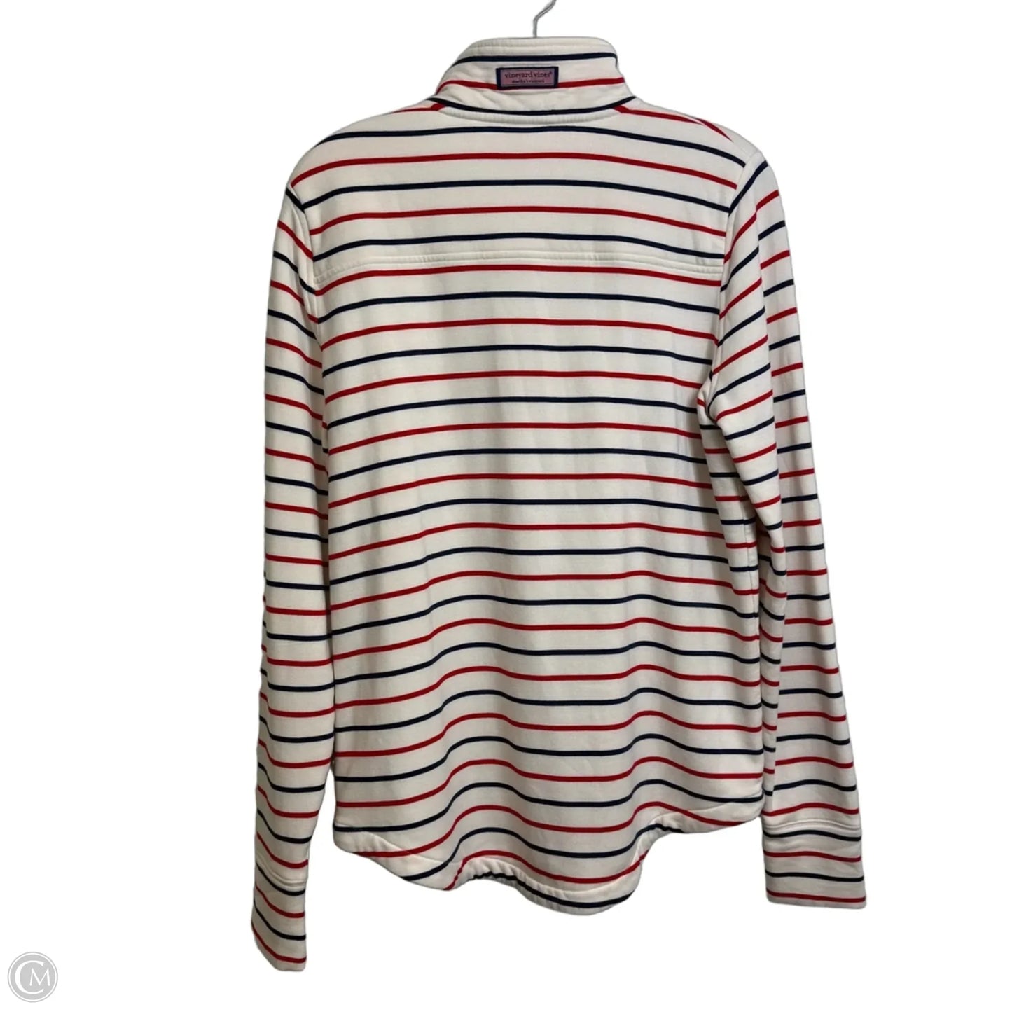 Top Long Sleeve By Vineyard Vines In Striped Pattern, Size: L