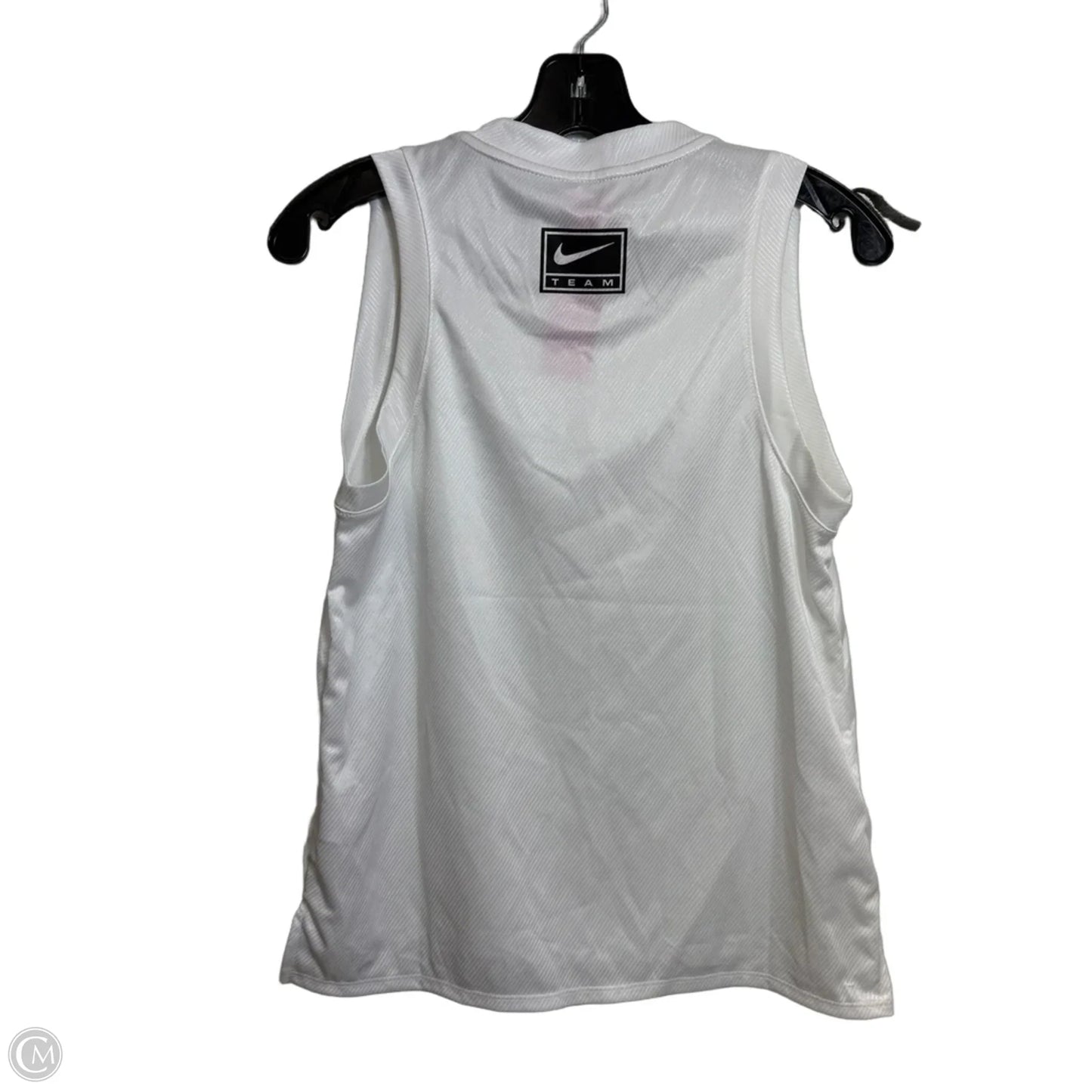 Athletic Tank Top By Nike Apparel In White, Size: M