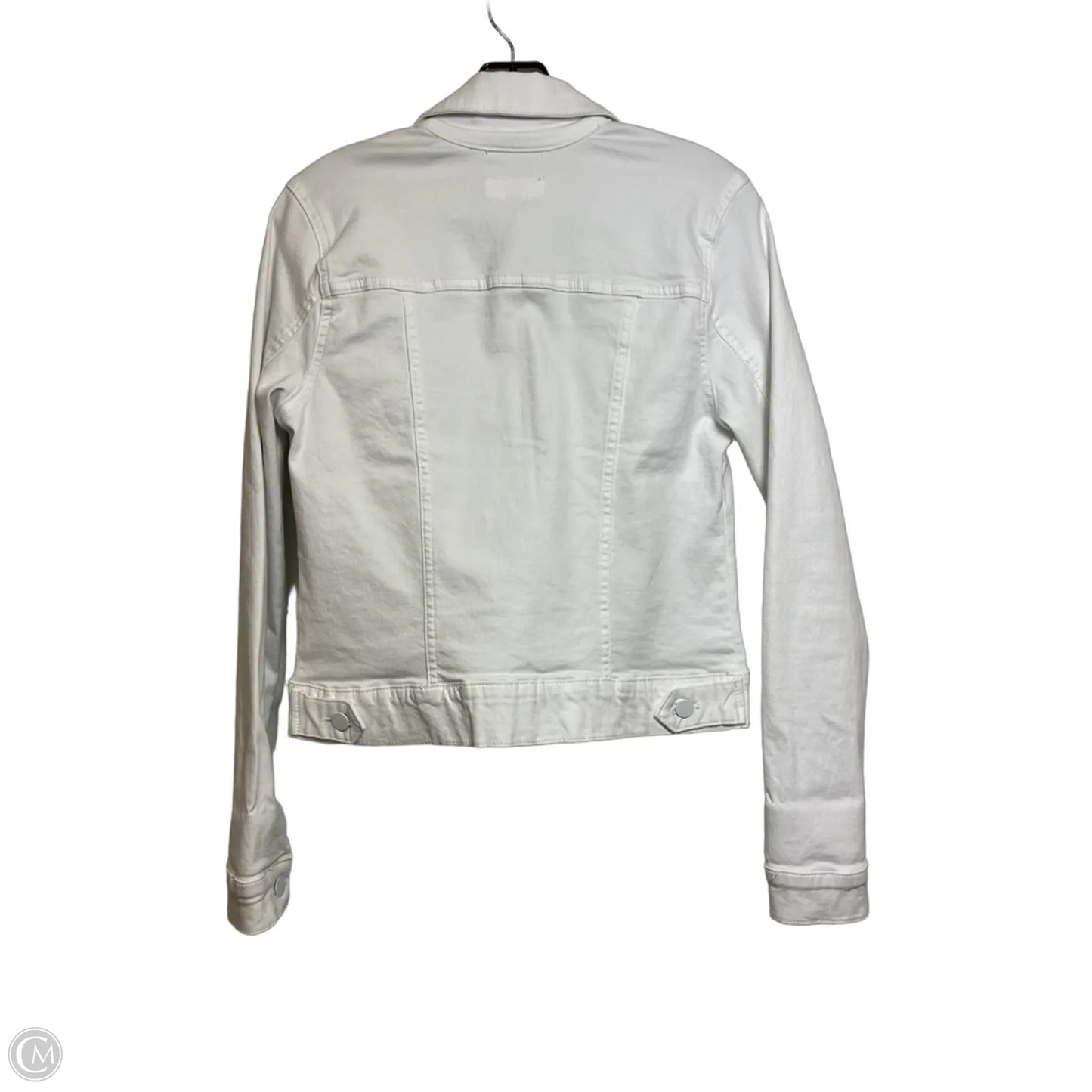 Jacket Denim By Kut In White Denim, Size: S