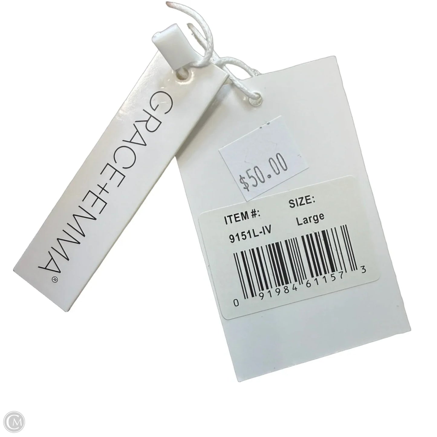 Skirt Midi By Clothes Mentor In Ivory, Size: L