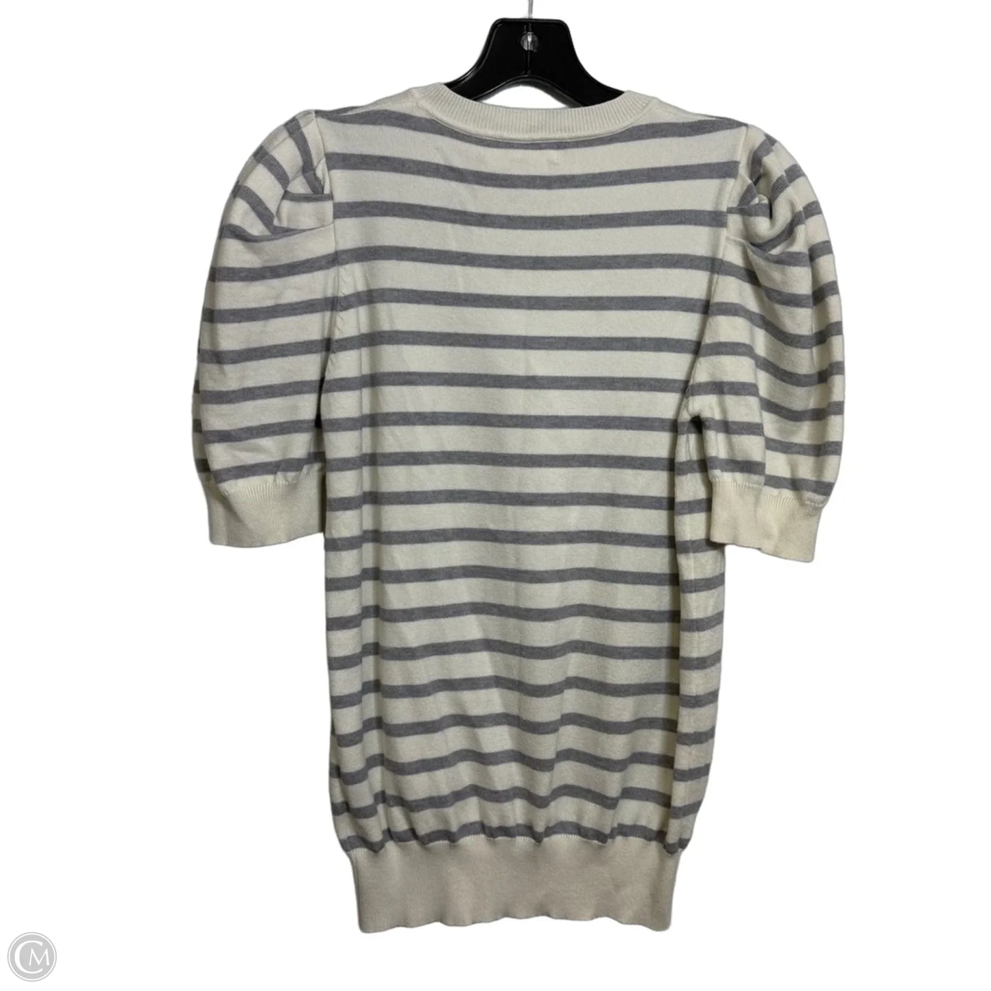 Top Short Sleeve By Vine & Love In Striped Pattern, Size: M