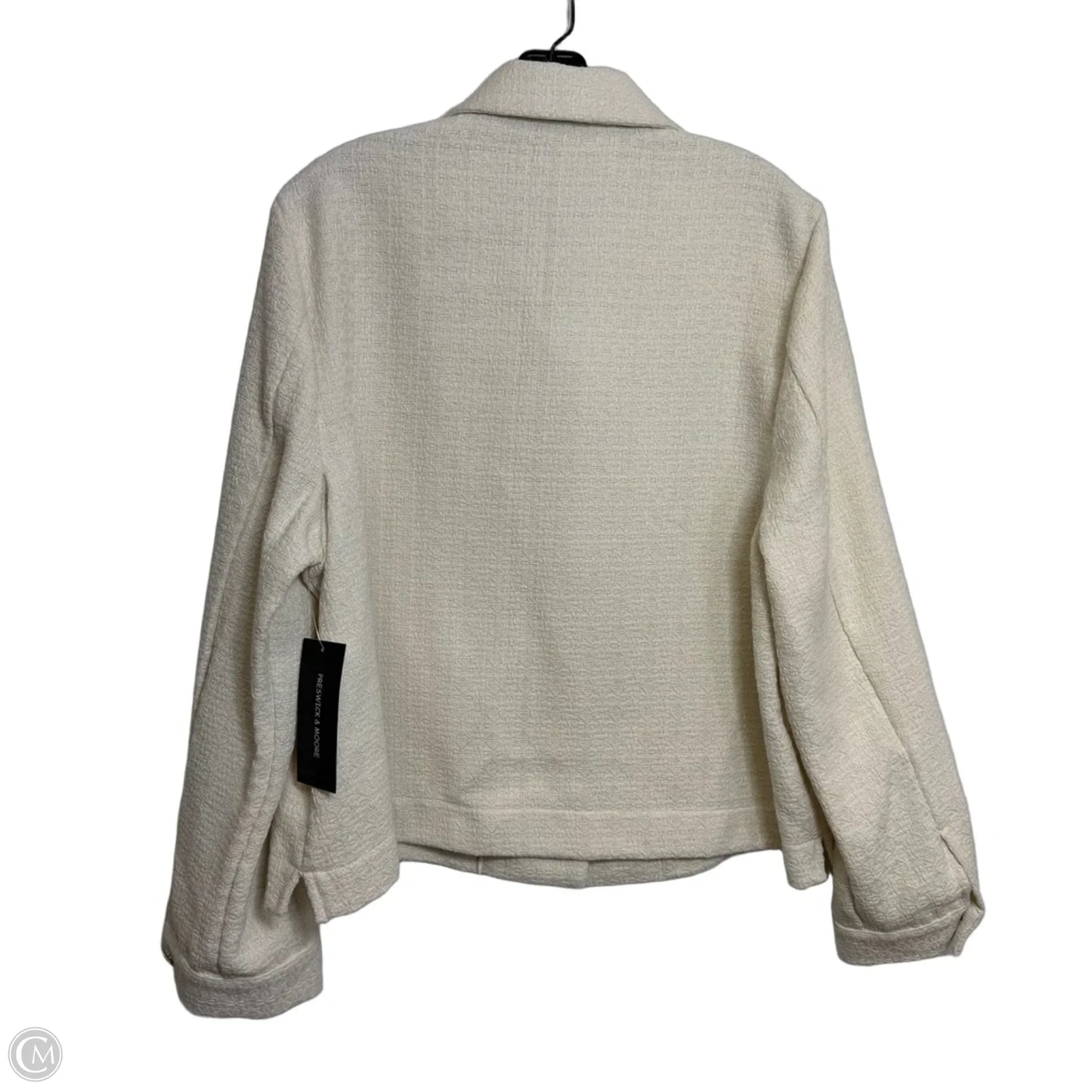 Blazer By Clothes Mentor In Ivory, Size: 1x