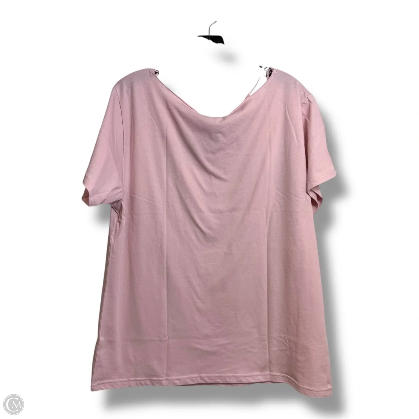 Top Short Sleeve By Pink In Pink, Size: M
