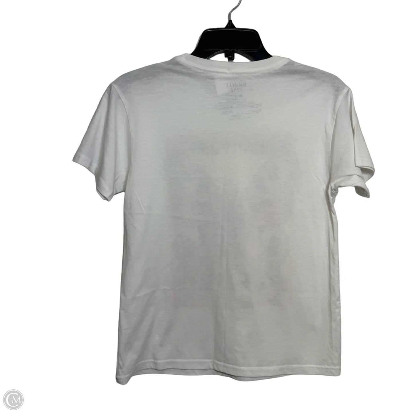 Top Short Sleeve Basic By Mighty Fine In White, Size: S