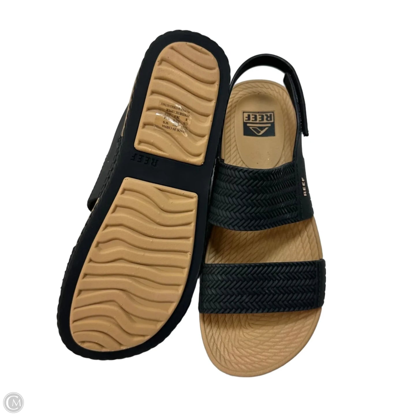 Sandals Flats By Reef In Black, Size: 8