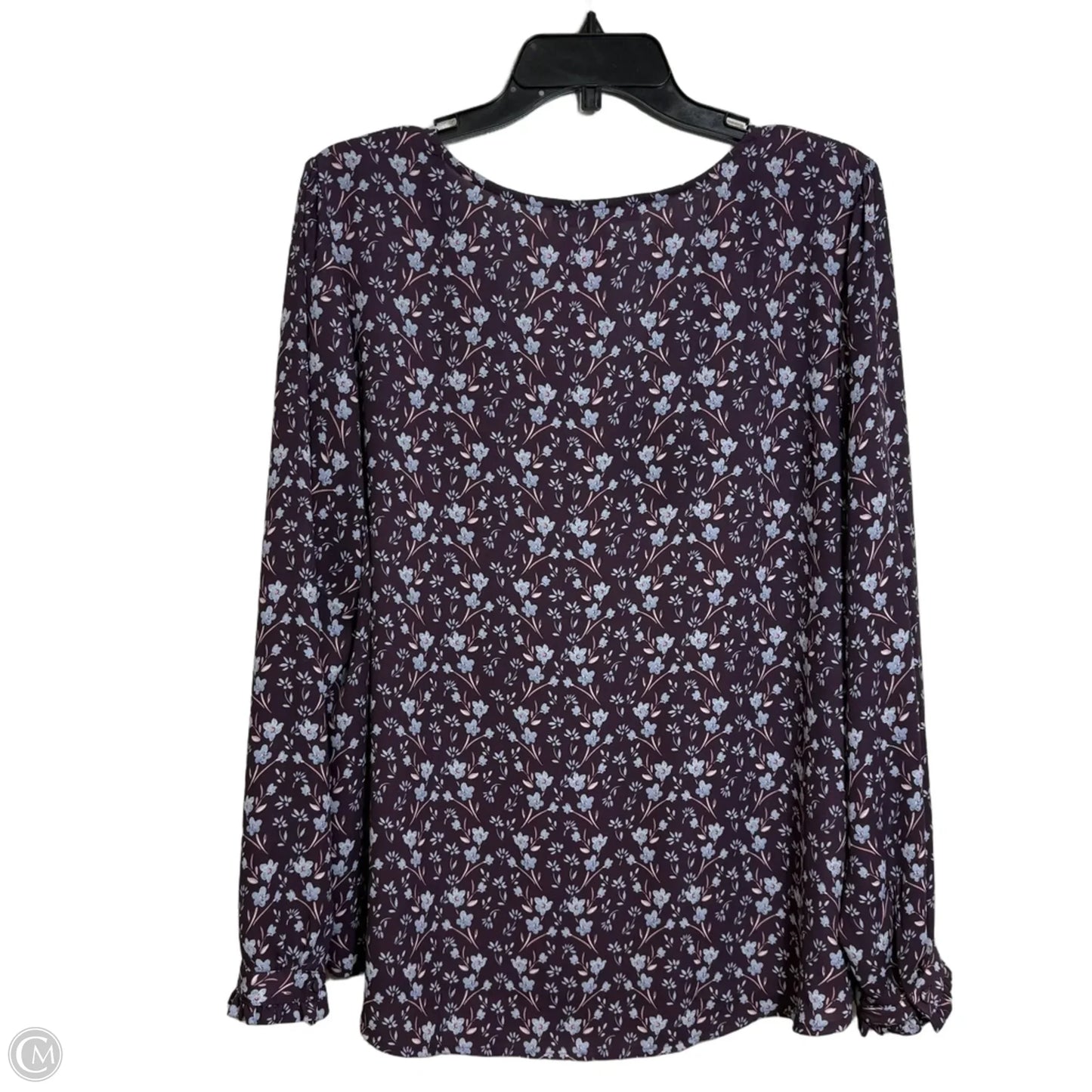 Top Long Sleeve By Loft In Purple, Size: Xl