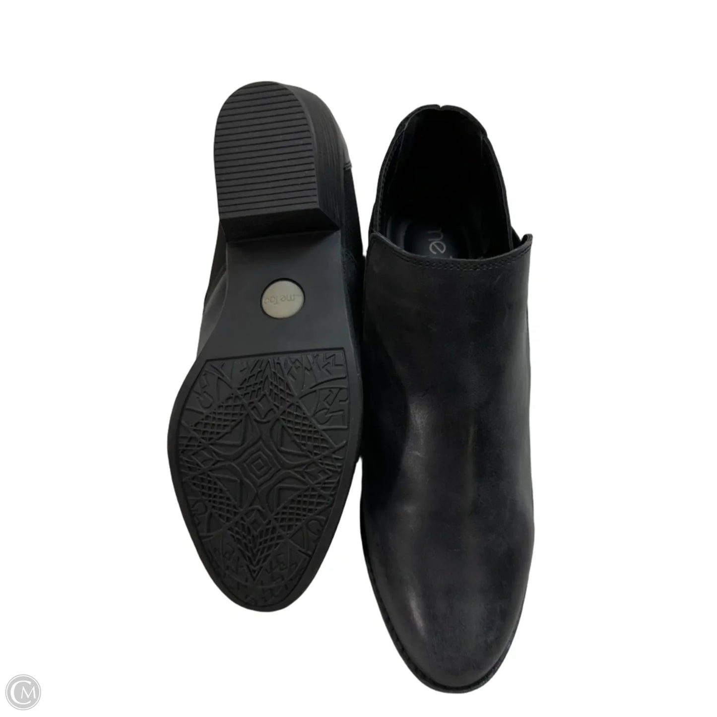 Boots Ankle Heels By Me Too In Black, Size: 9.5