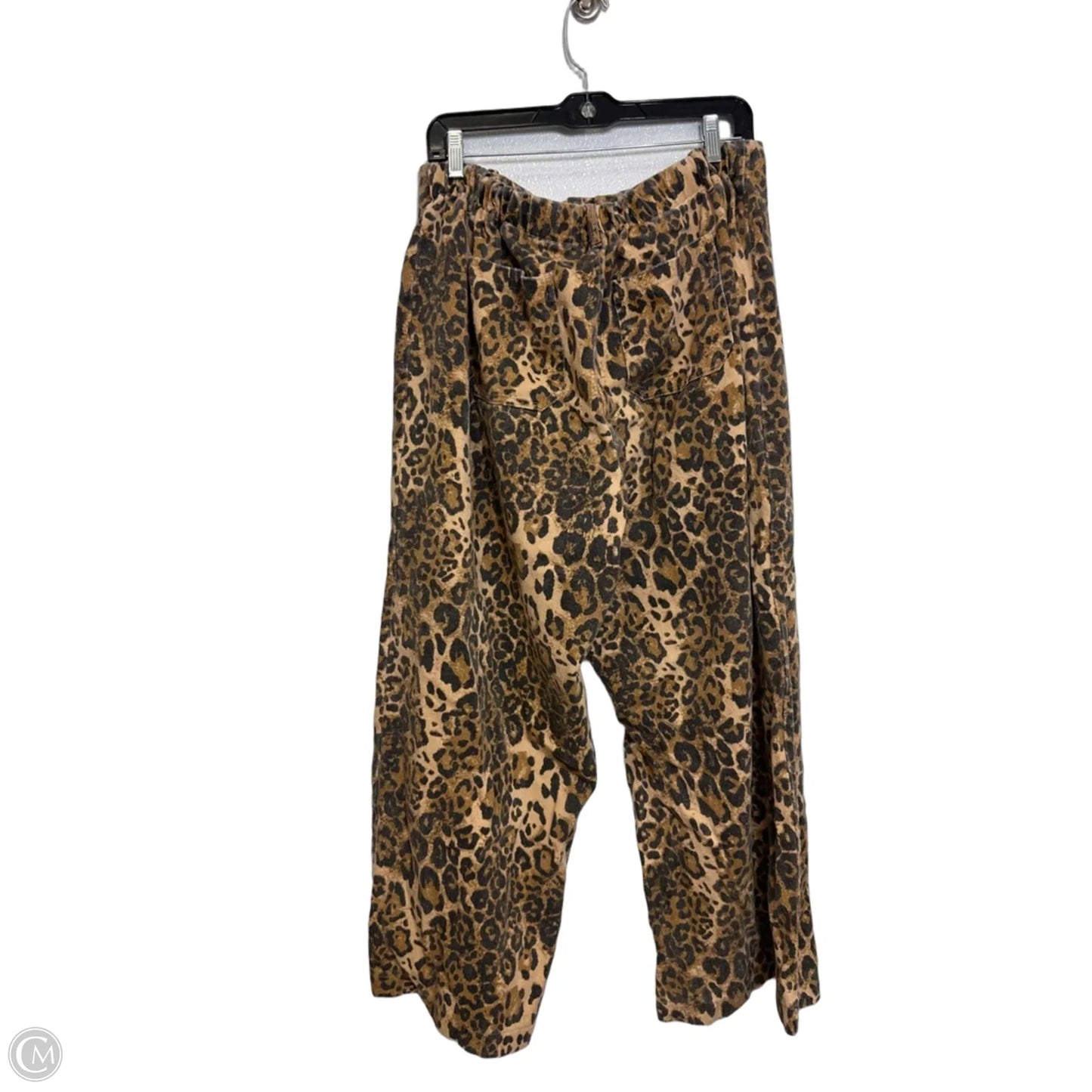 Jeans Wide Leg By Geegee In Animal Print, Size: 1x