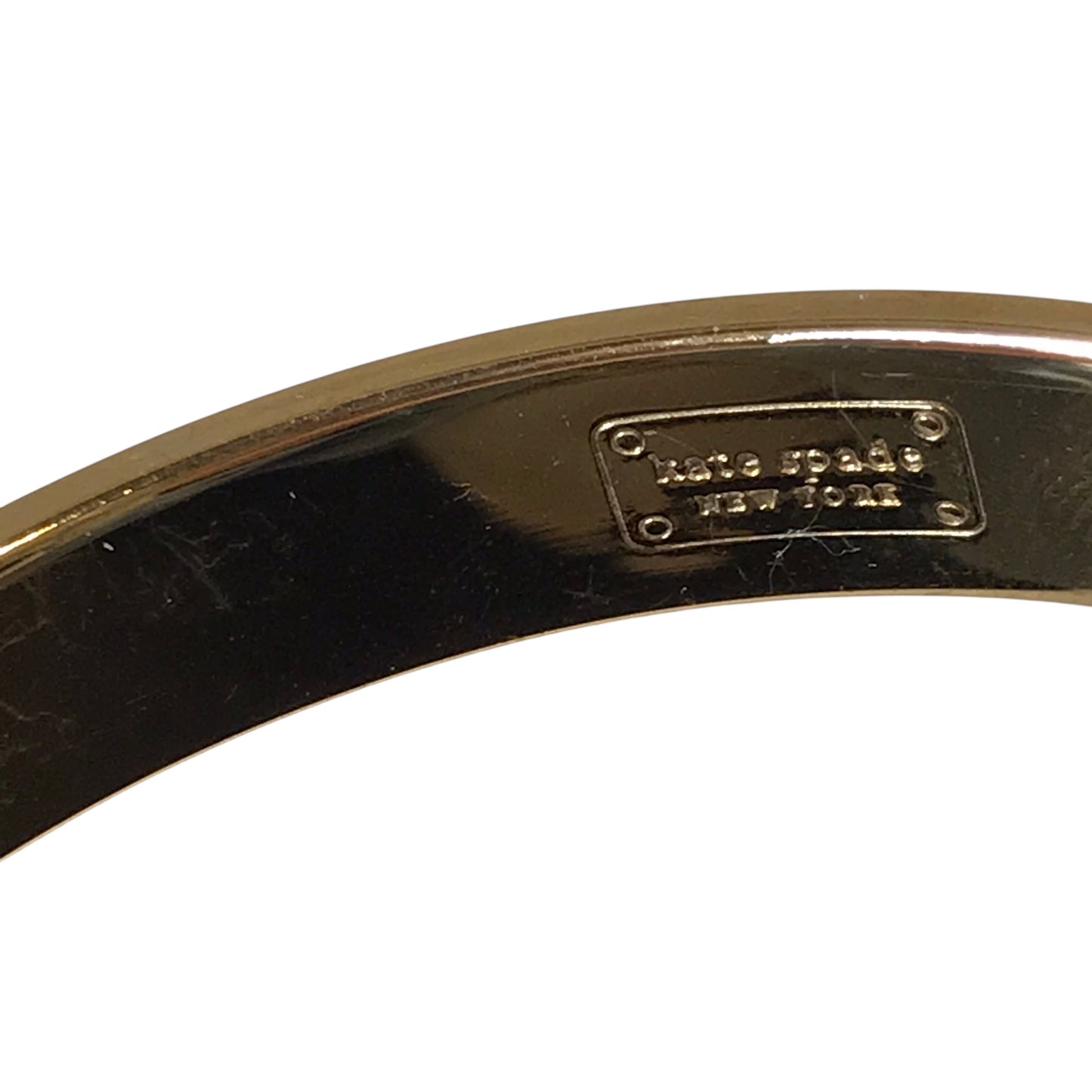 Bracelet Designer By Kate Spade In Black & Gold