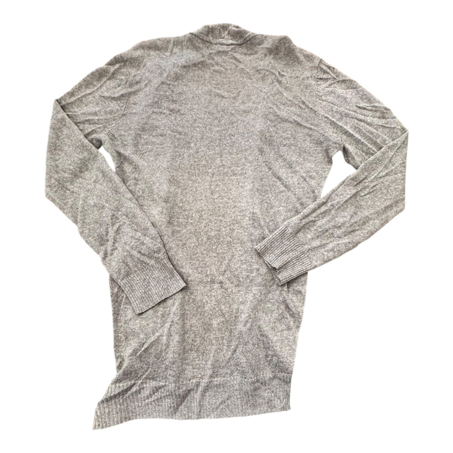 Sweater Cardigan Designer By Eileen Fisher In Grey, Size:S